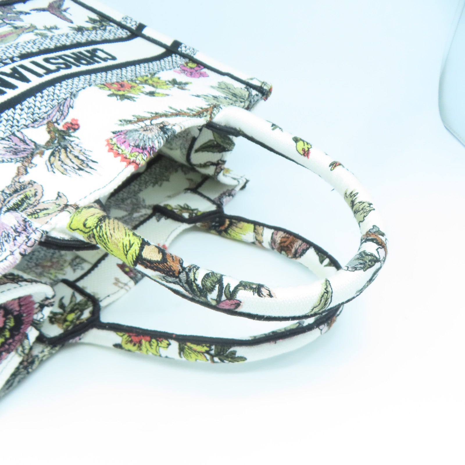Dior 帆布Small Book Tote手挽袋白色