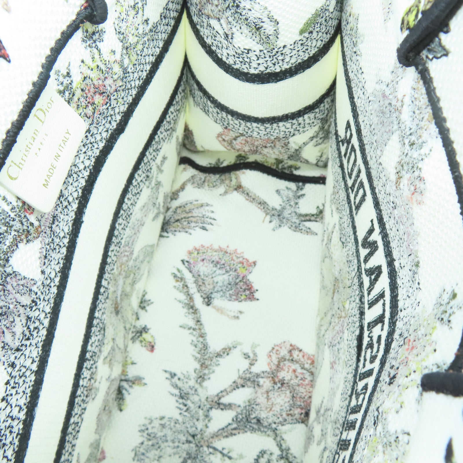 Dior 帆布Small Book Tote手挽袋白色
