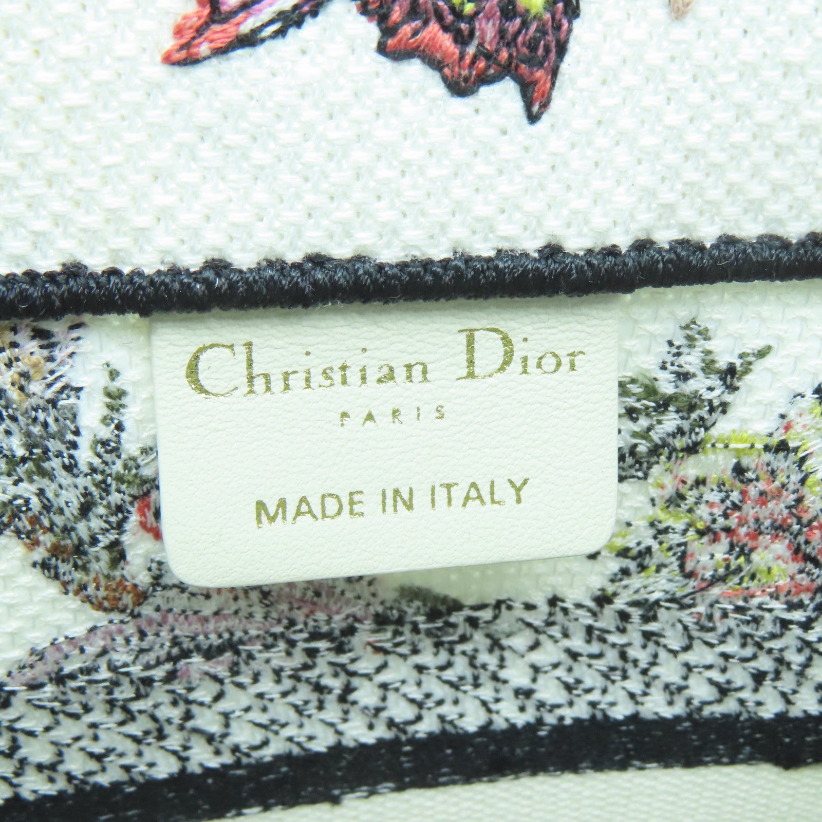 Dior 帆布Small Book Tote手挽袋白色