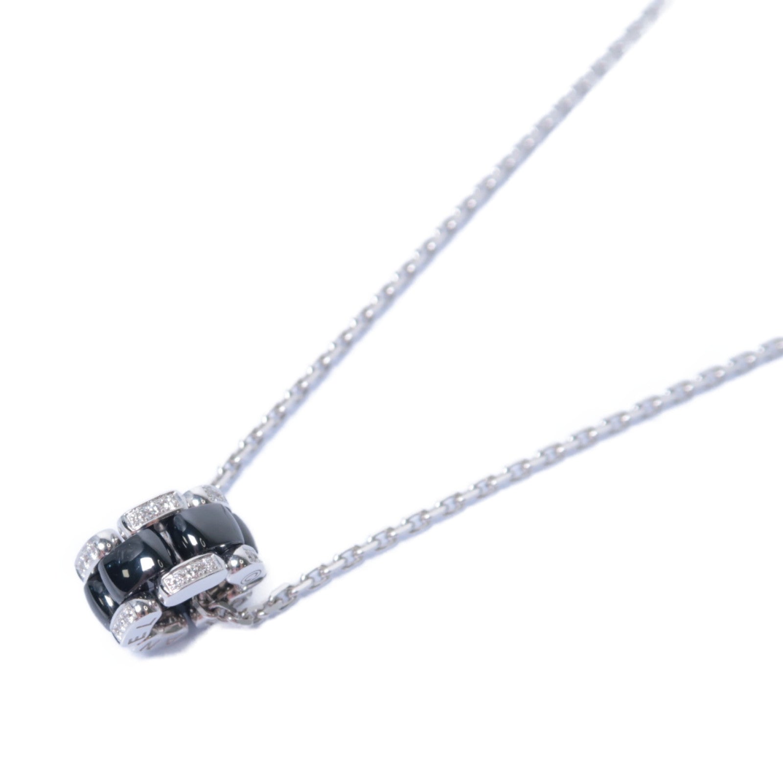 CHANEL 18K白金Necklace項鍊黑色
