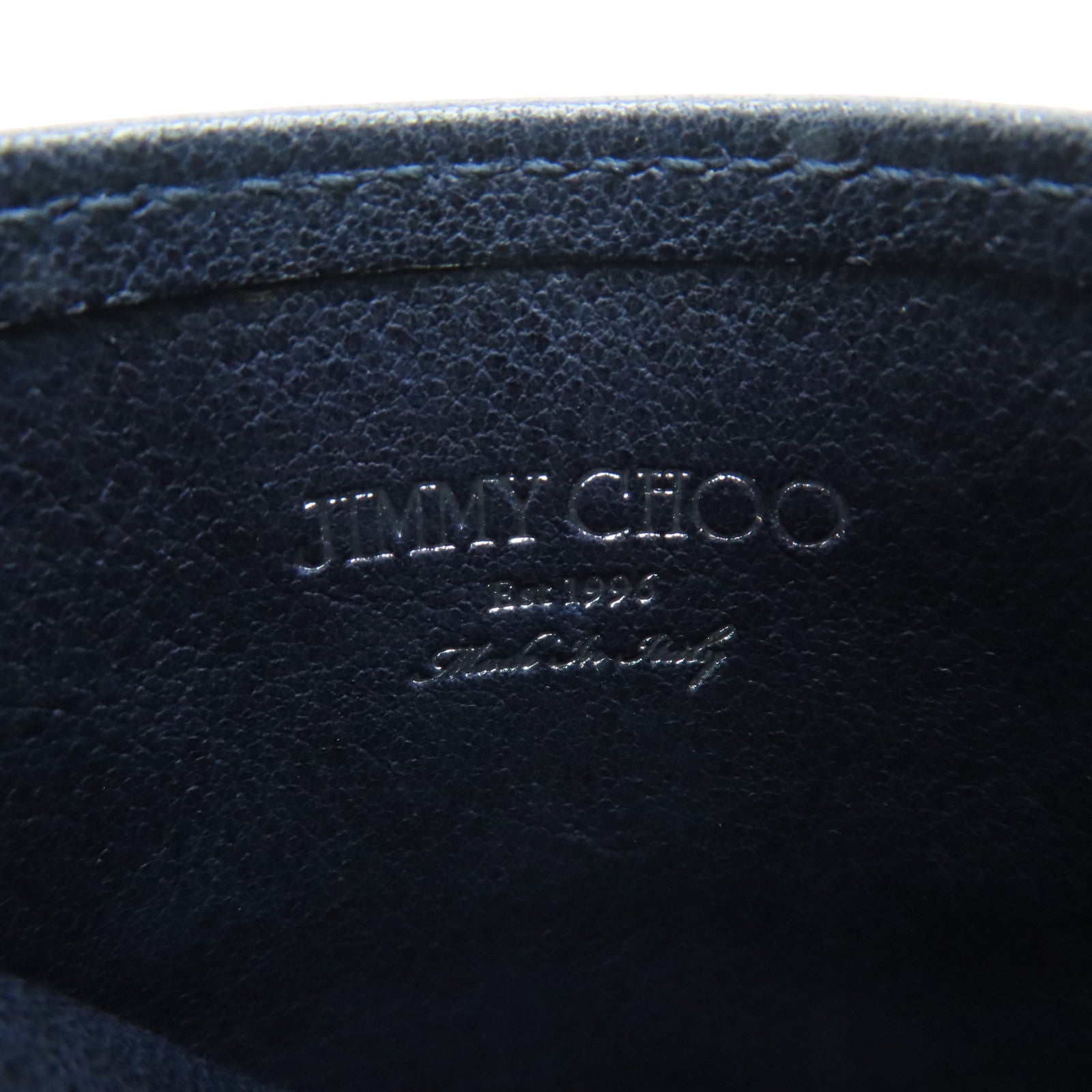 JIMMY CHOO 皮革Card Case卡片套深藍色