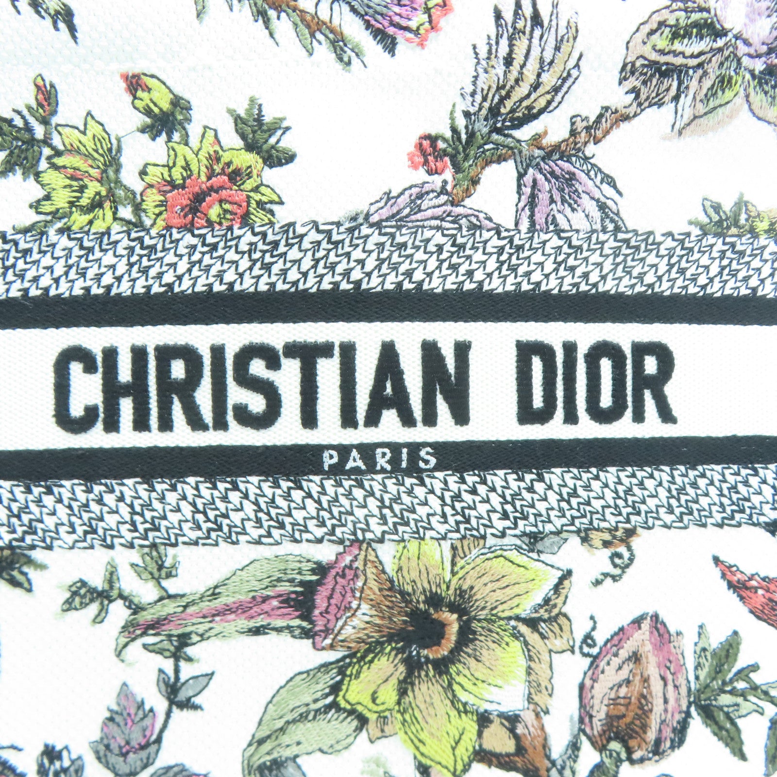 Dior 帆布Small Book Tote手挽袋白色