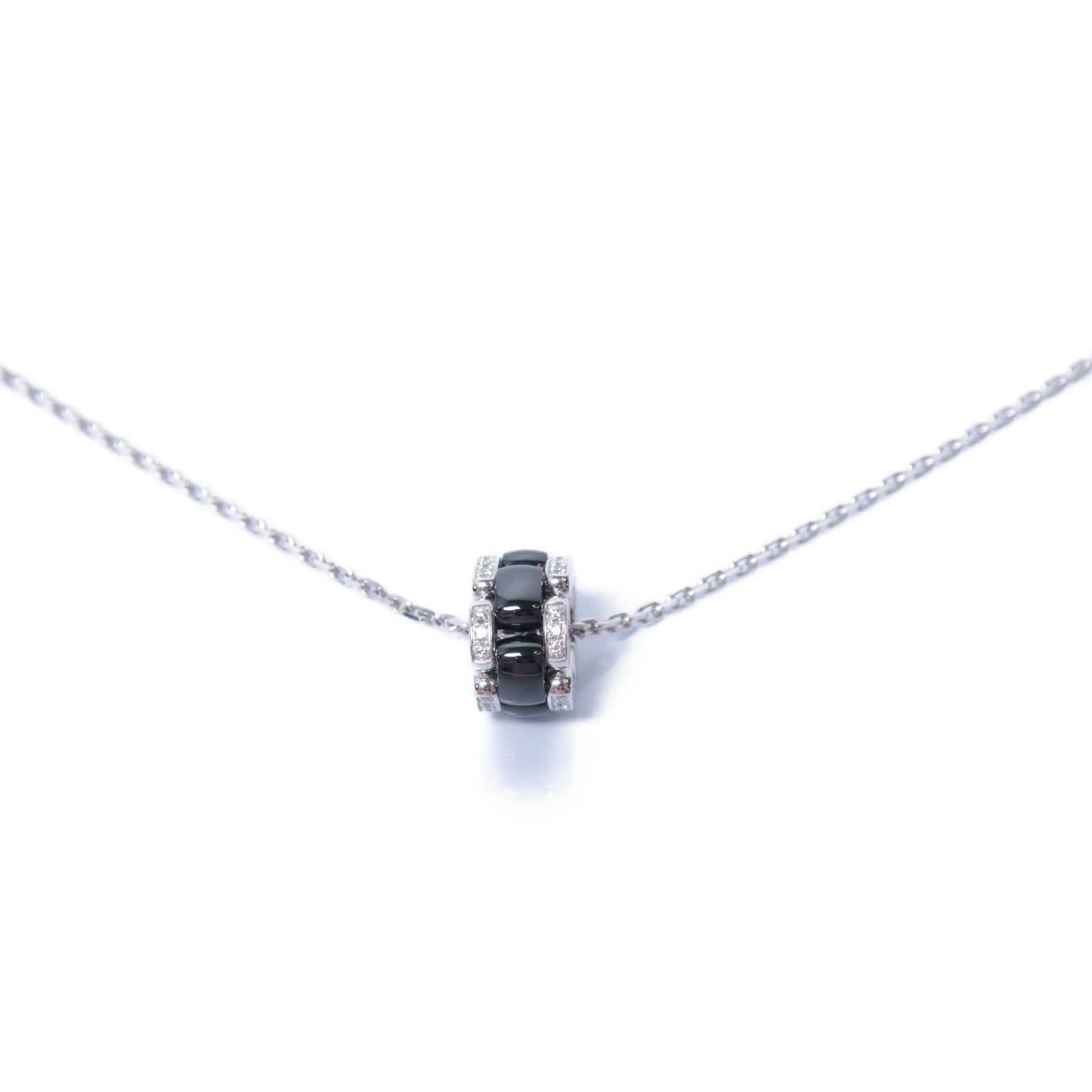 CHANEL 18K白金Necklace項鍊黑色