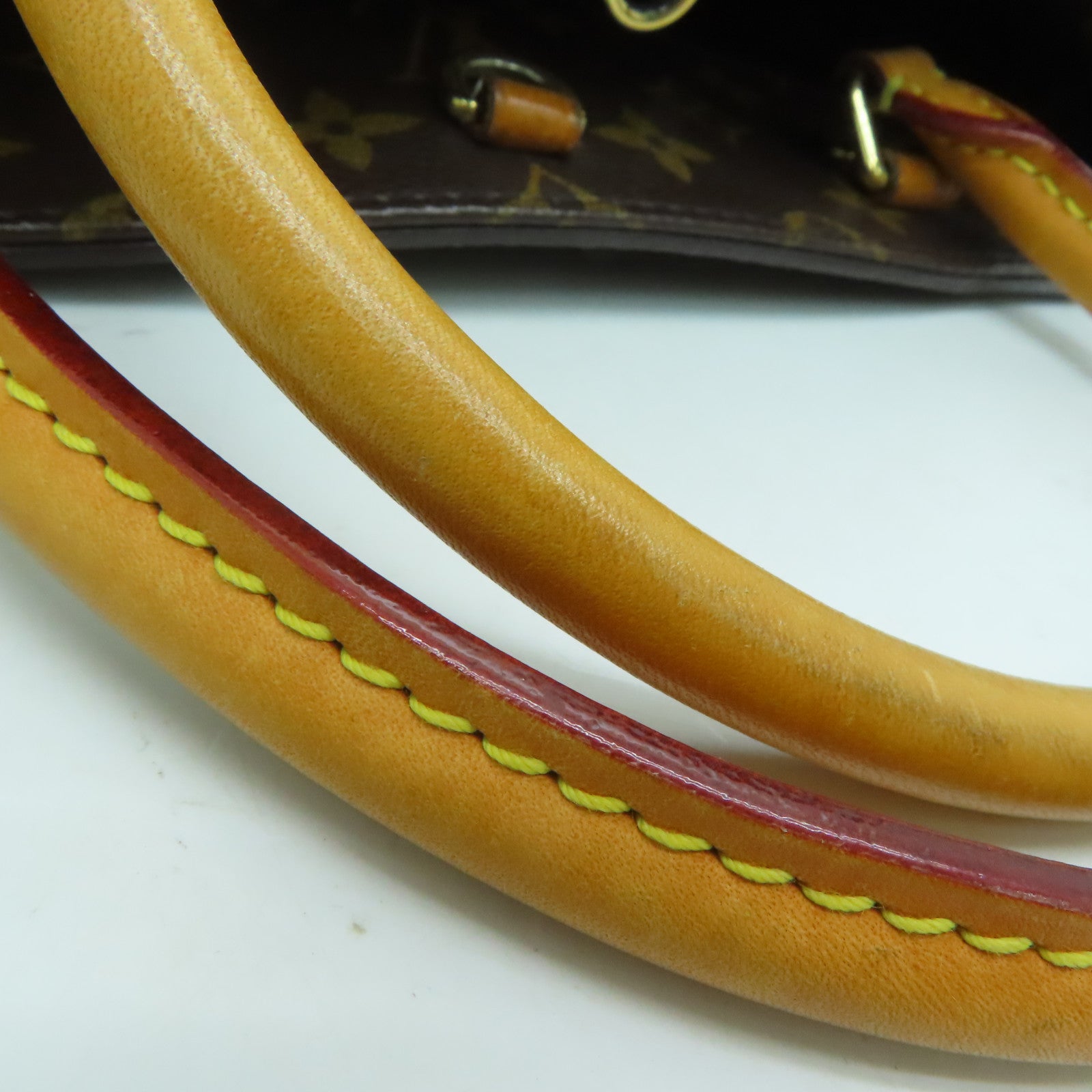 LOUIS VUITTON Monogram Montaigne MM金扣手挽袋啡色