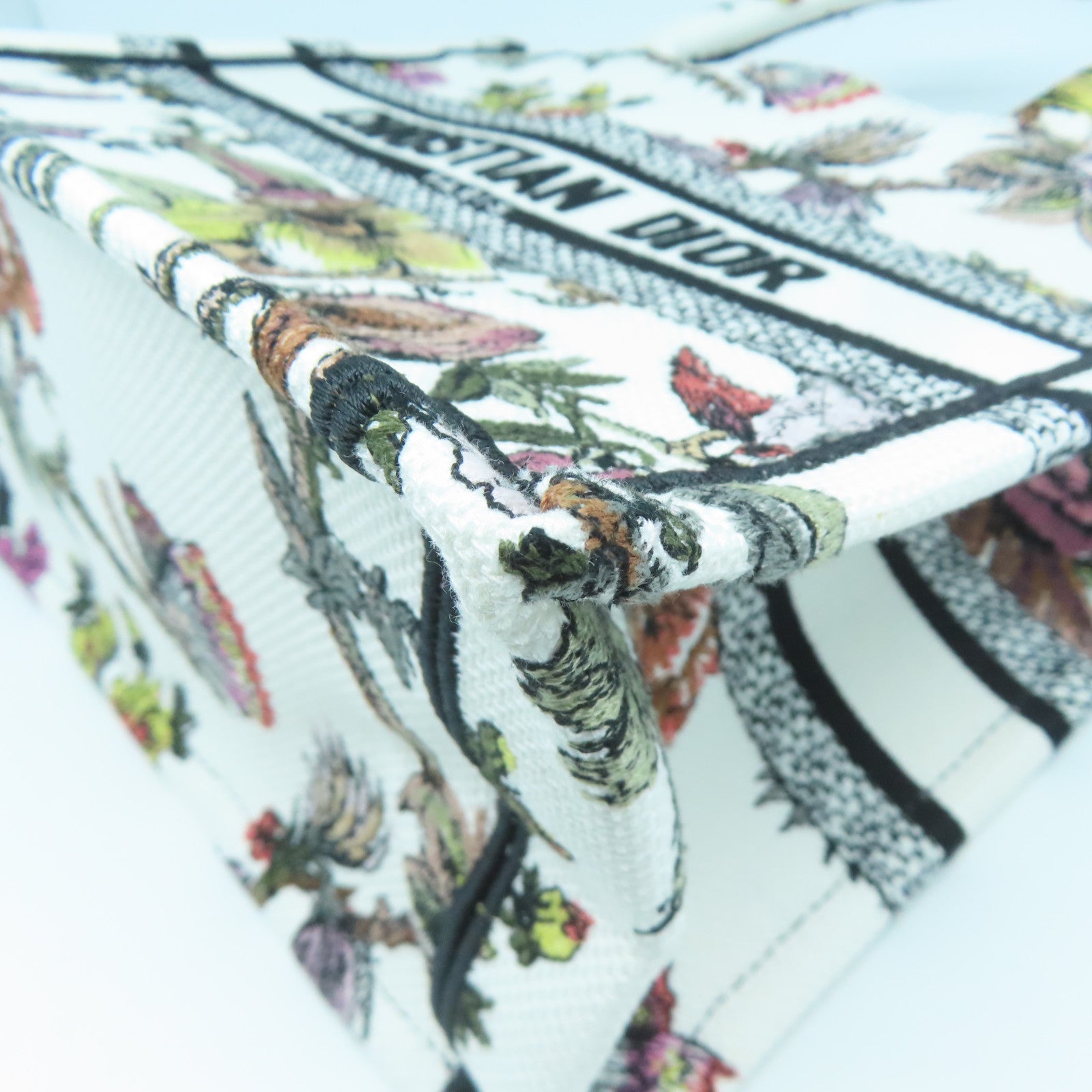 Dior 帆布Small Book Tote手挽袋白色
