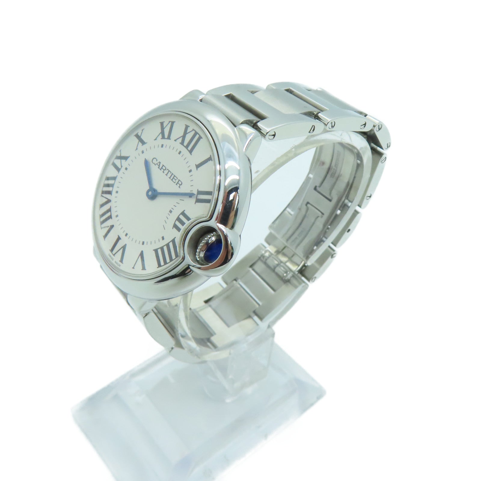 CARTIER Balloon Blue 36mm不锈钢手表自动机芯白色