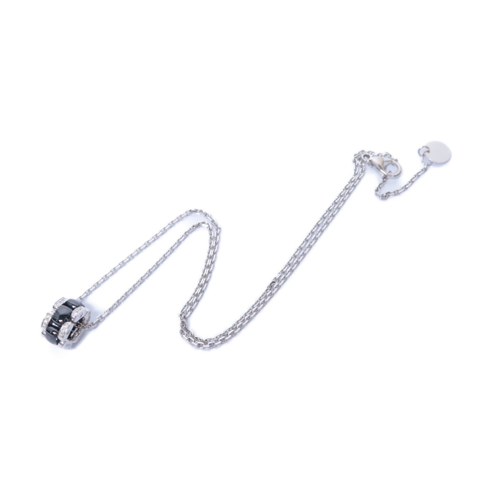 CHANEL 18K白金Necklace項鍊黑色
