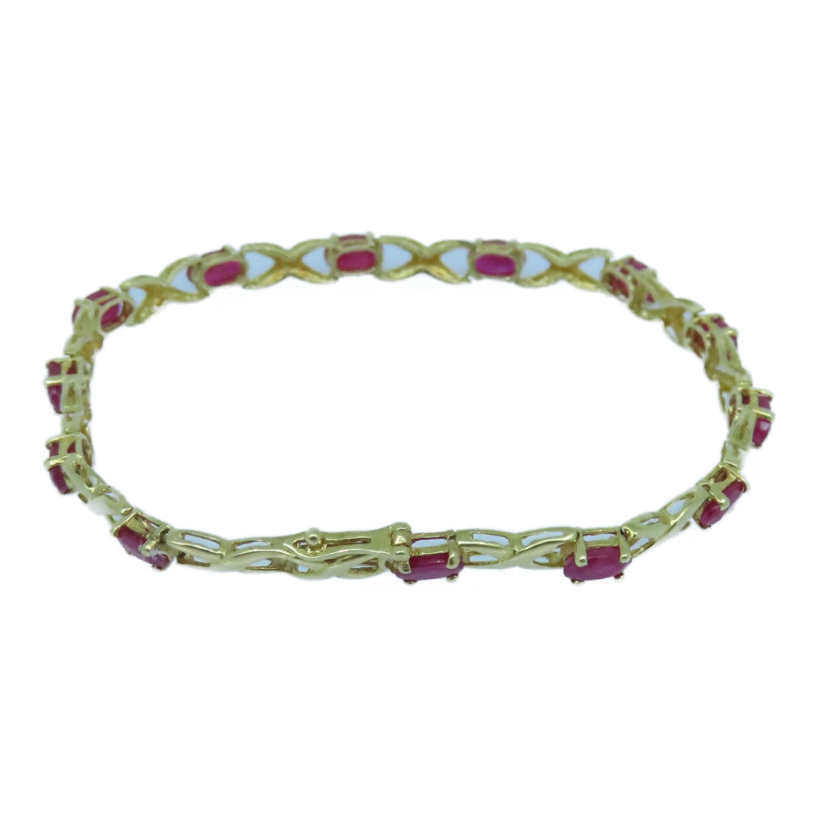JEWELRY 14K黄金Ruby Bracelet红宝石手链