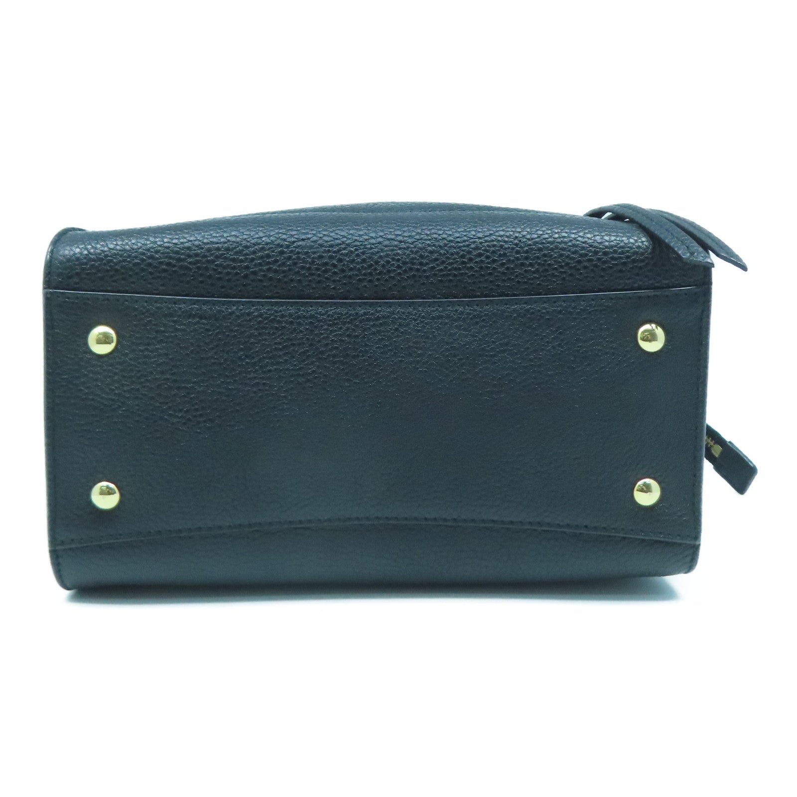Salvatore Ferragamo 牛皮皮革2 Way Shoulder Bag金扣手挽肩背兩用袋黑色