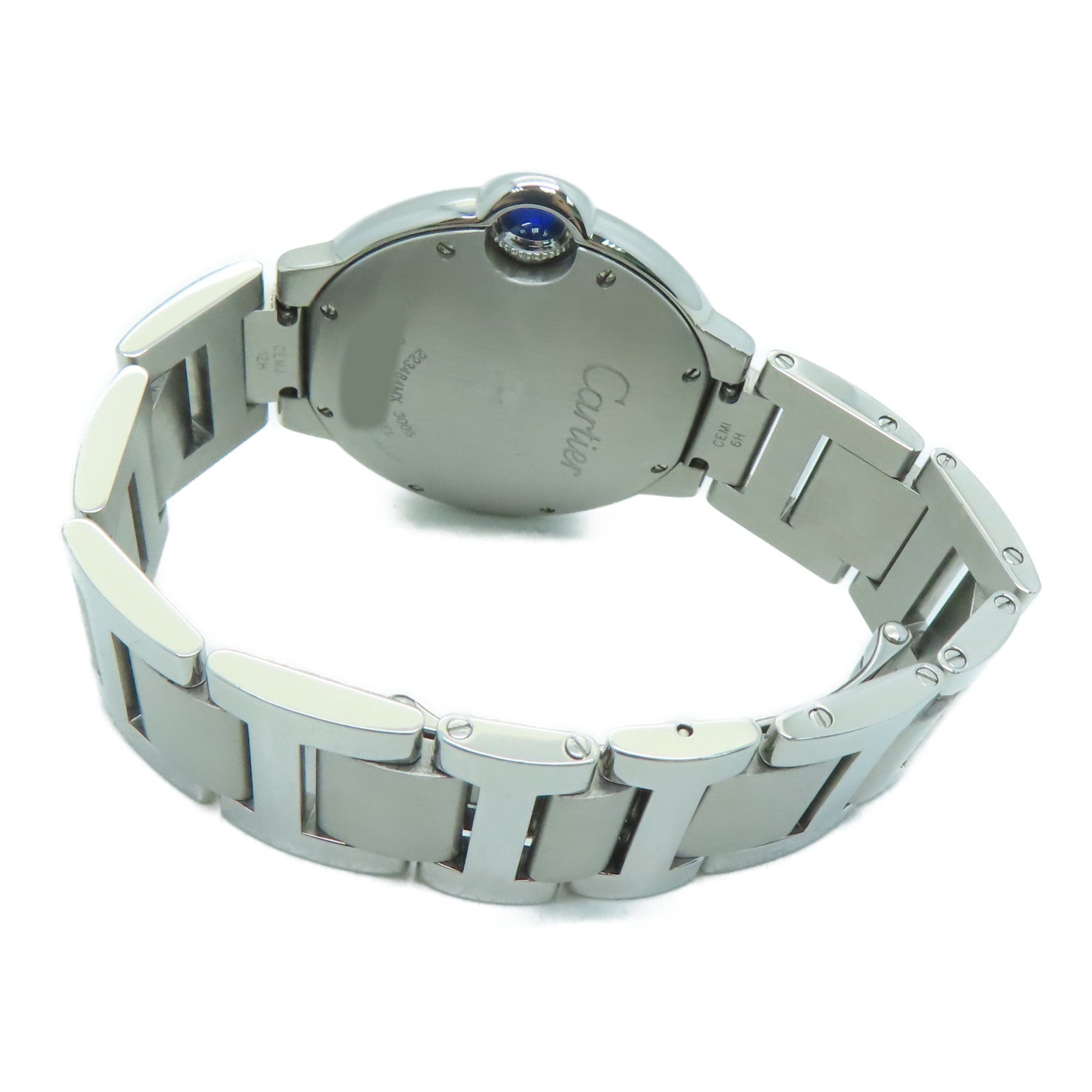 CARTIER Balloon Blue 36mm不锈钢手表自动机芯白色
