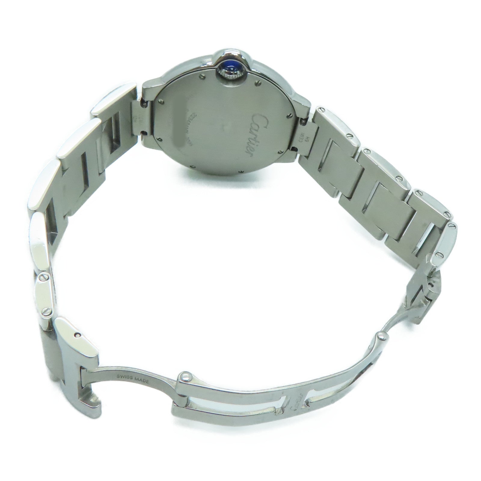 CARTIER Balloon Blue 36mm不锈钢手表自动机芯白色