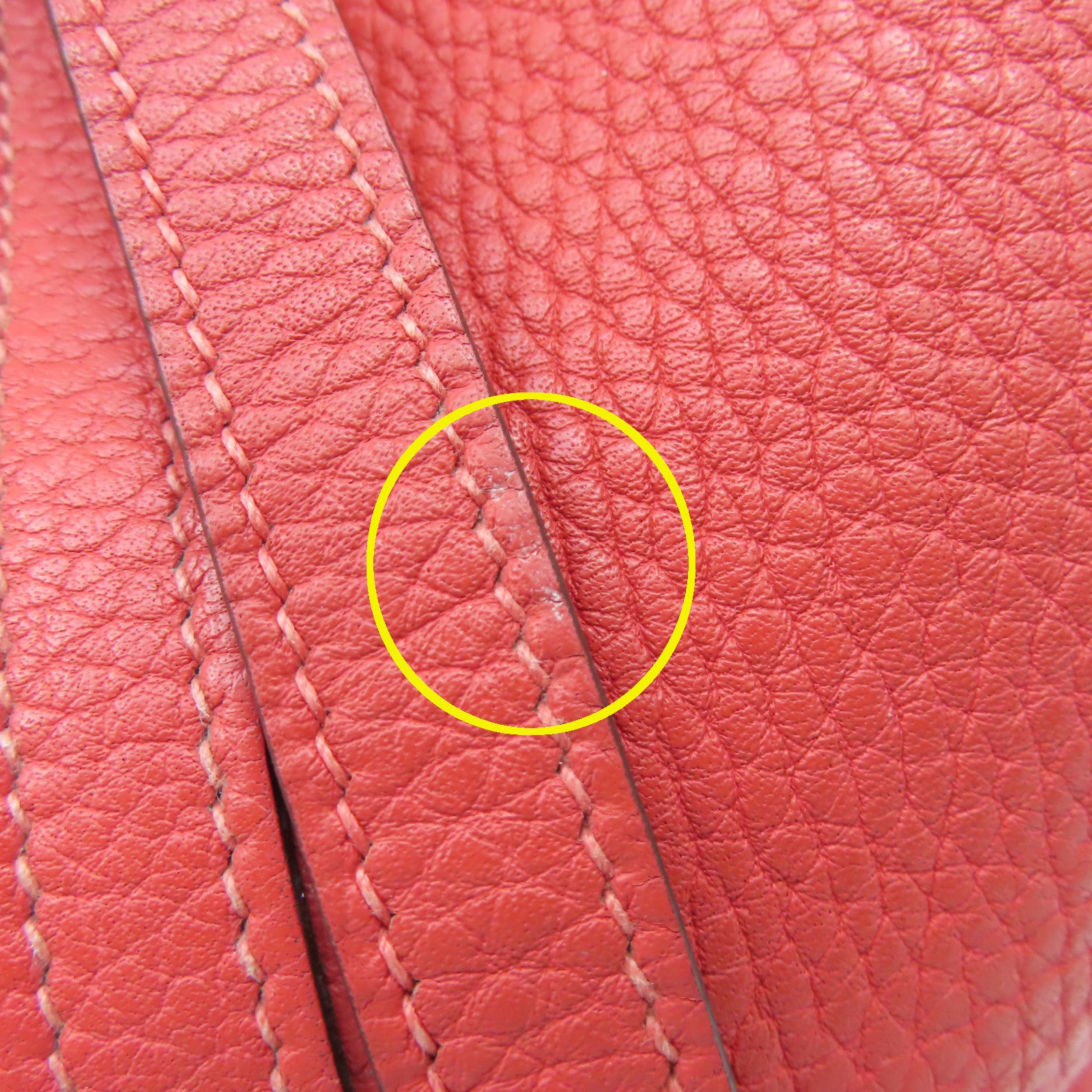 HERMES Clemence皮革Picotin PM銀扣手挽袋Rose Jaipur紅色