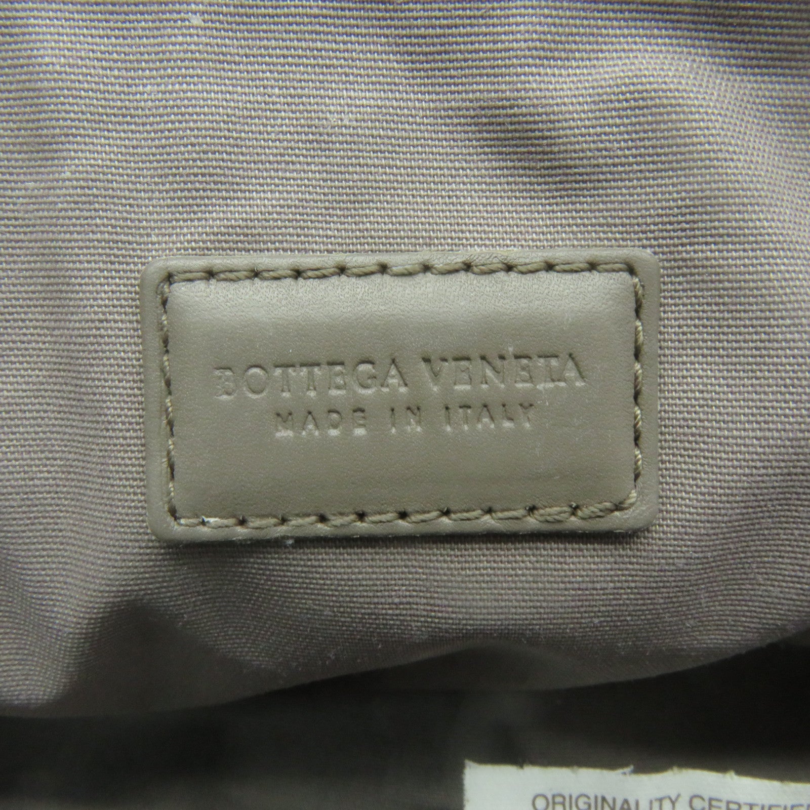 BOTTEGA VENETA 织纹皮革Cosmetic Pouch化妆包灰色