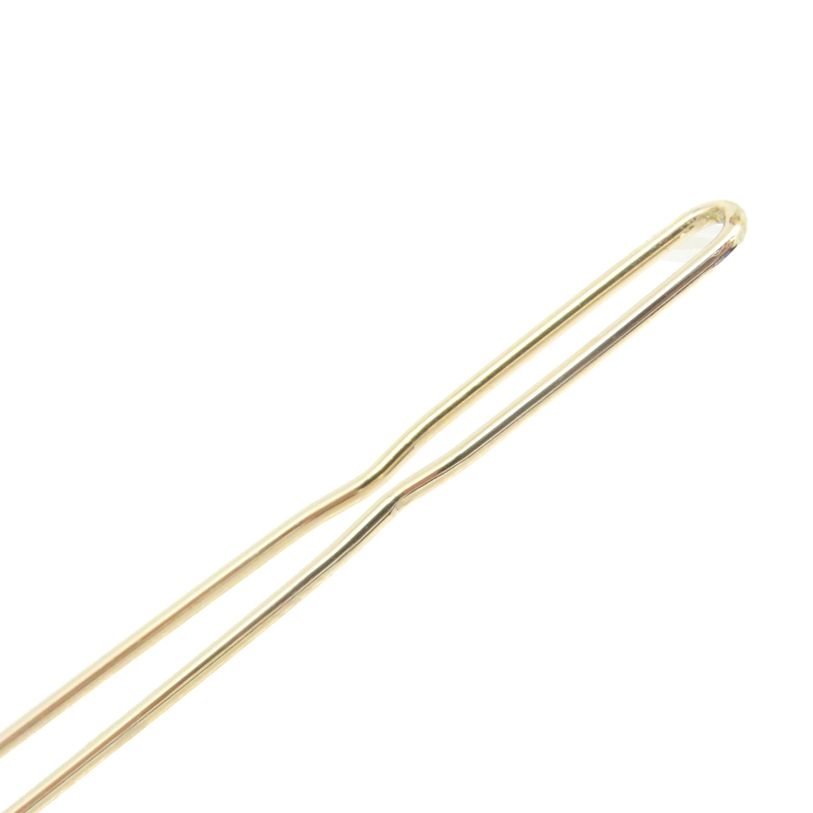 CHANEL metal / imitation pearl Hair Clip beige / gold