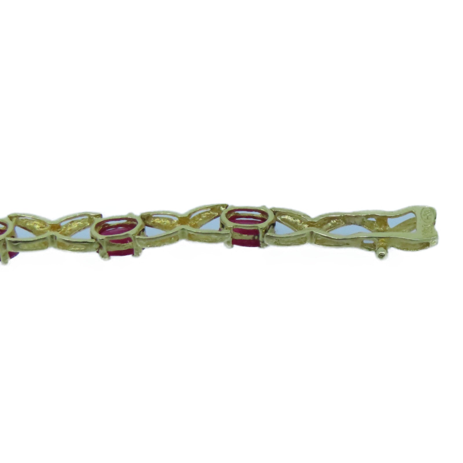 JEWELRY 14K黄金Ruby Bracelet红宝石手链