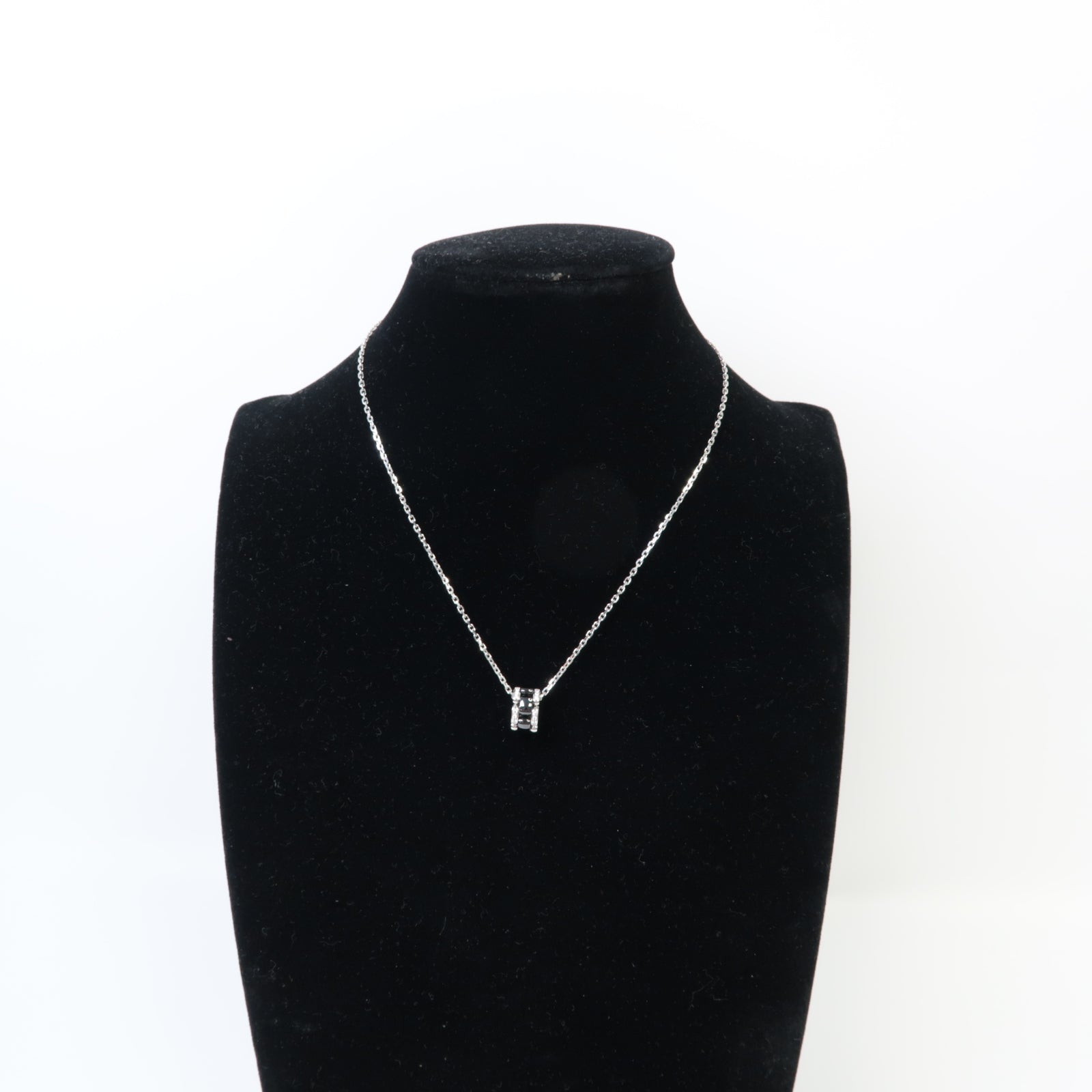 CHANEL 18K白金Necklace項鍊黑色