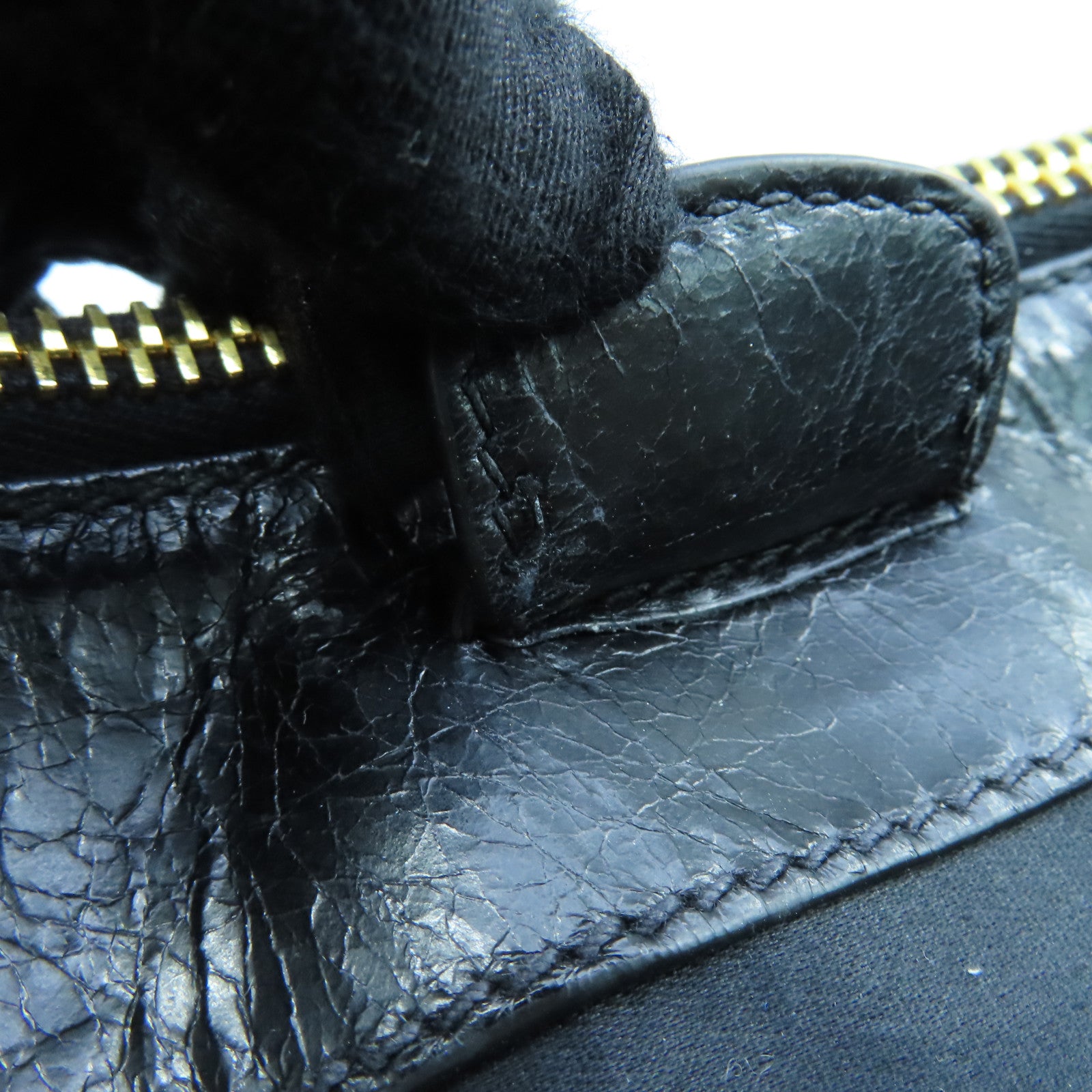 Miu Miu 牛皮皮革2way Shoulder Bag金扣手挽肩背两用袋黑色