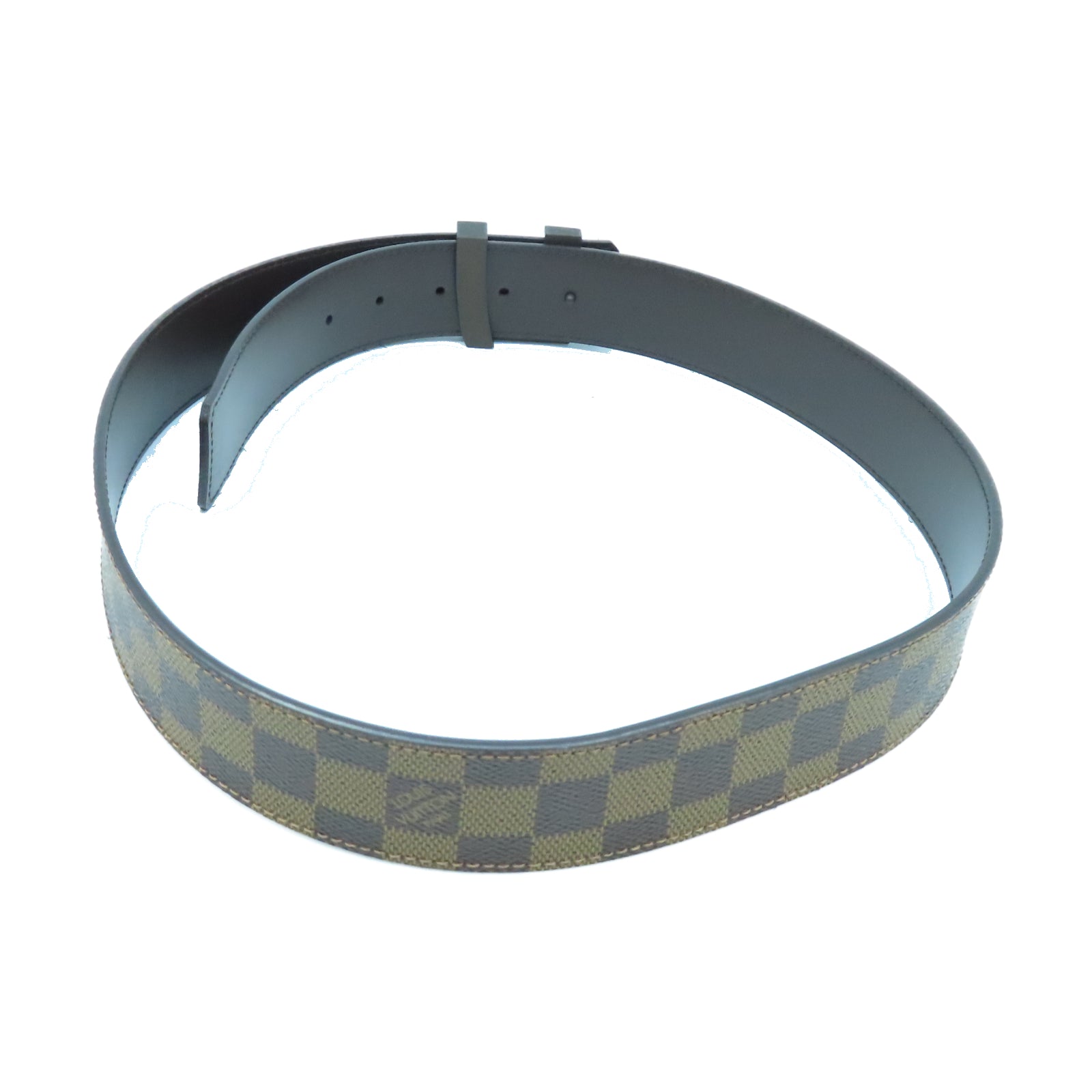 LOUIS VUITTON Damier Belt 85CM皮帶棕色