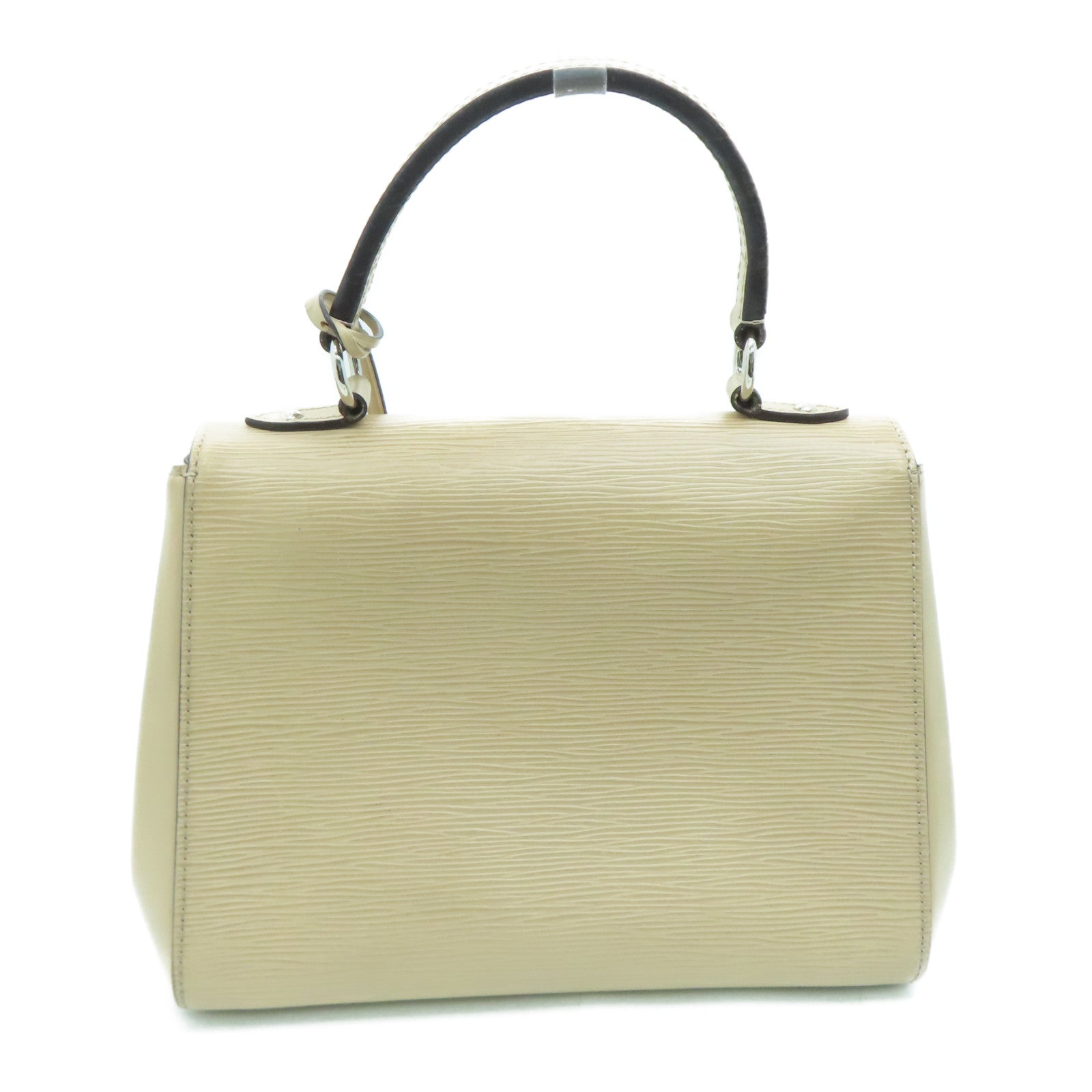 LOUIS VUITTON Epi Cluny BB银扣手挽肩背两用袋米色