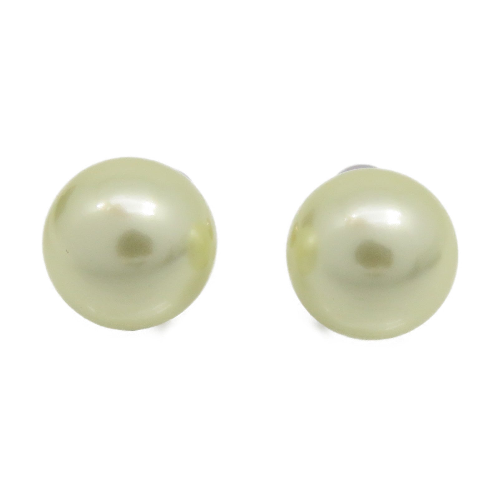 Dior Metal/Imitation Pearl Earrings Pearl/Gold