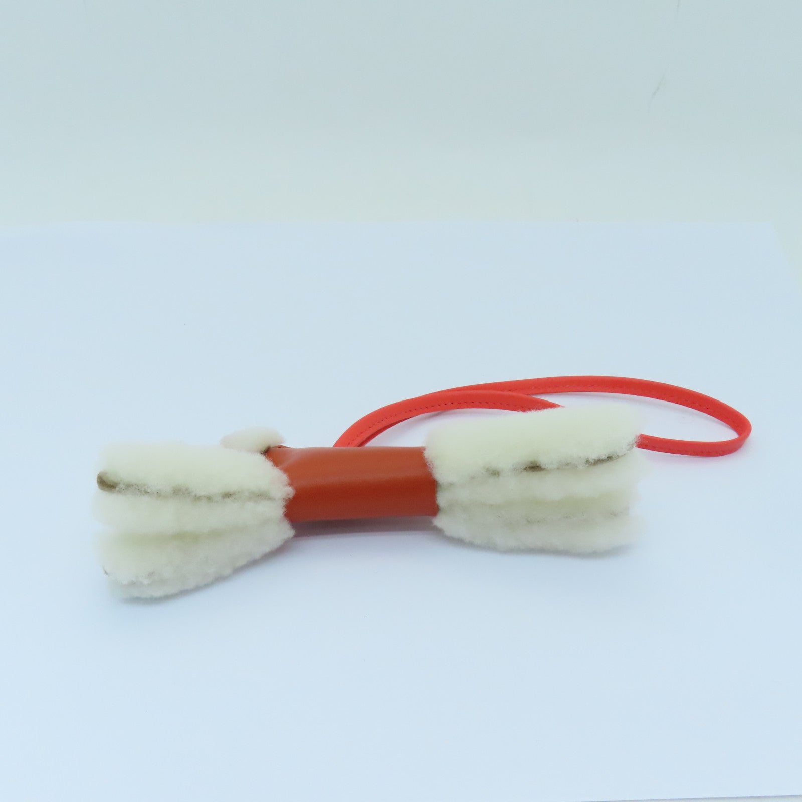 HERMES Swift皮革Buddy Snearling Charm挂饰啡色/粉红色