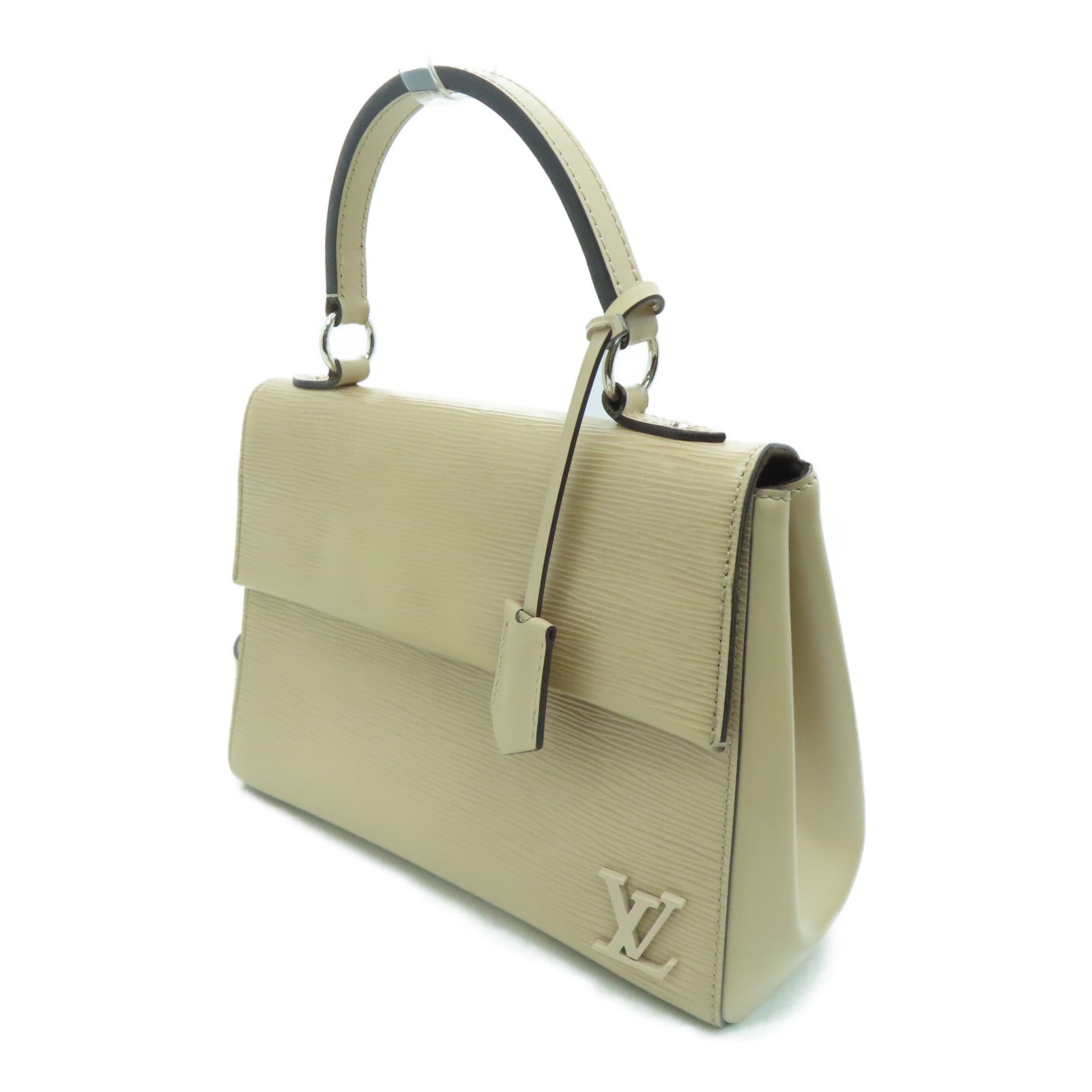 LOUIS VUITTON Epi Cluny BB银扣手挽肩背两用袋米色