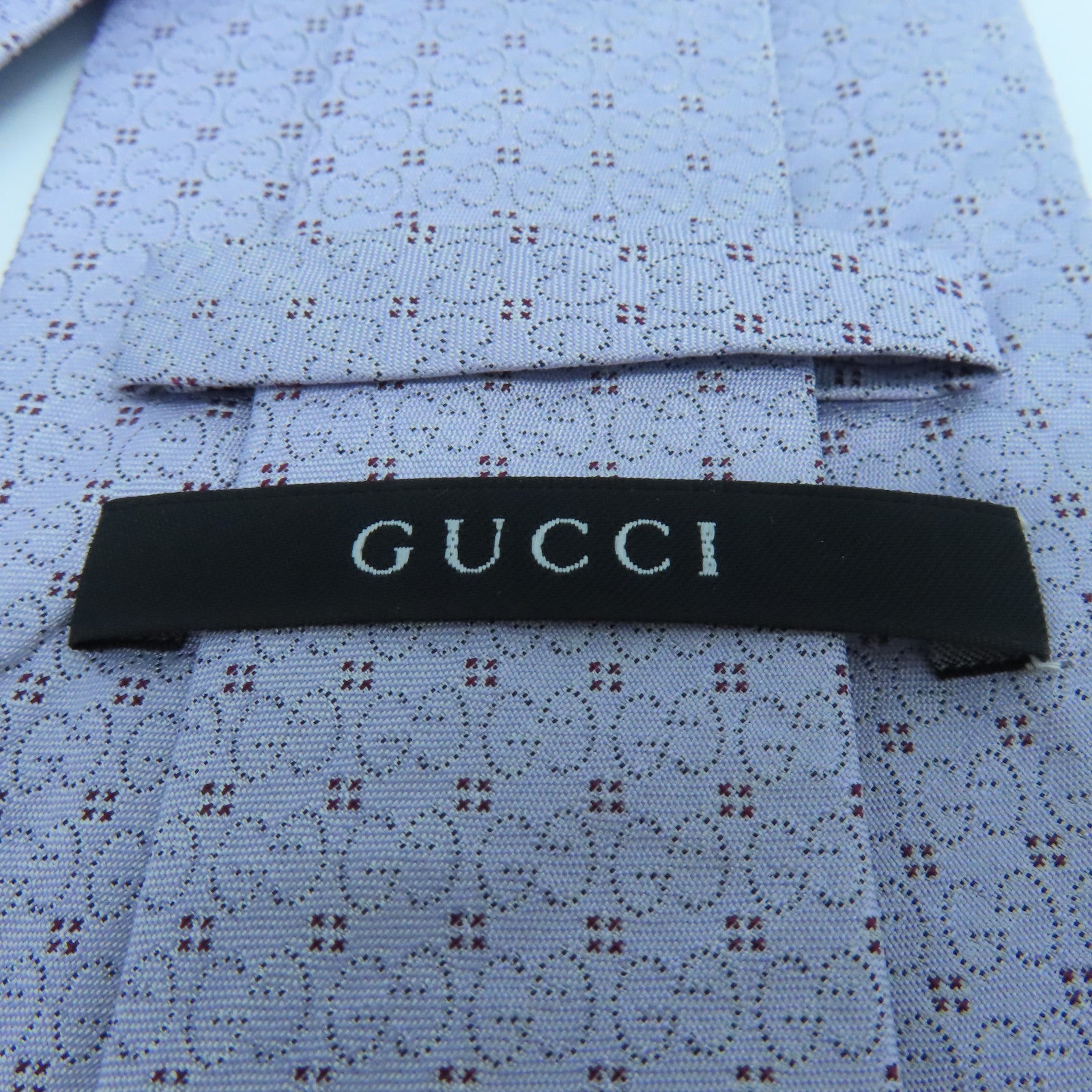 GUCCI 【激減優惠】絲質Necktie領帶淺紫色