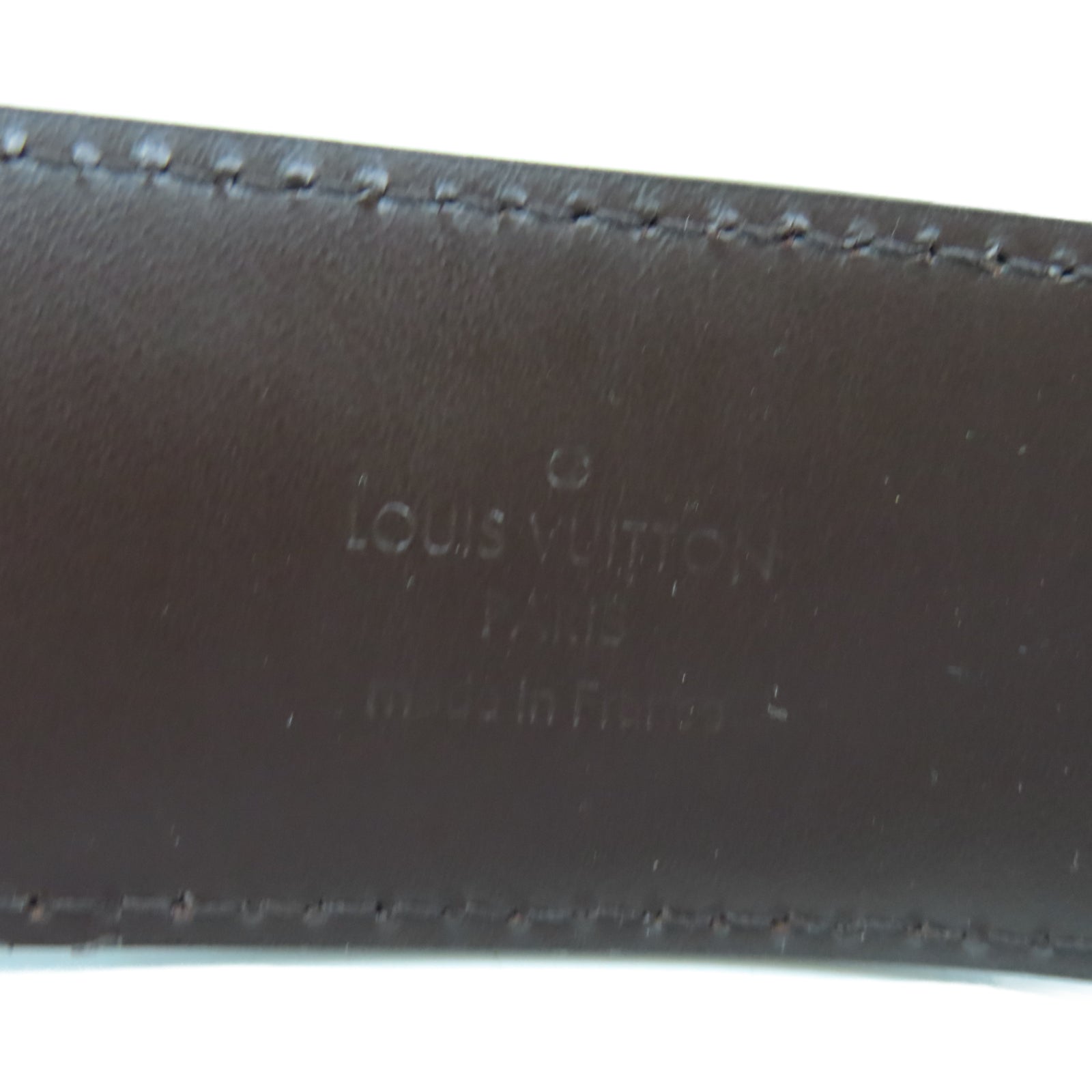LOUIS VUITTON Damier Belt 85CM皮帶棕色