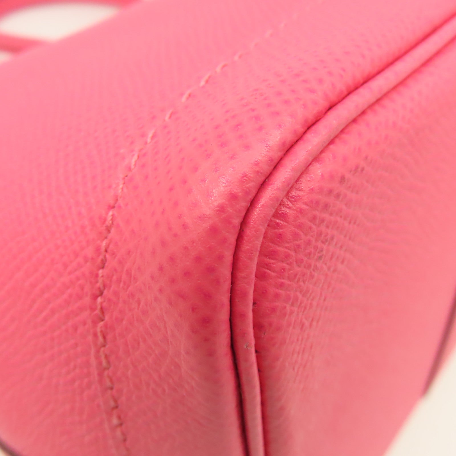 HERMES Epsom皮革Garden Party TPM Tote Bag 銀扣手挽袋Rose Azalee/杜鵑粉色