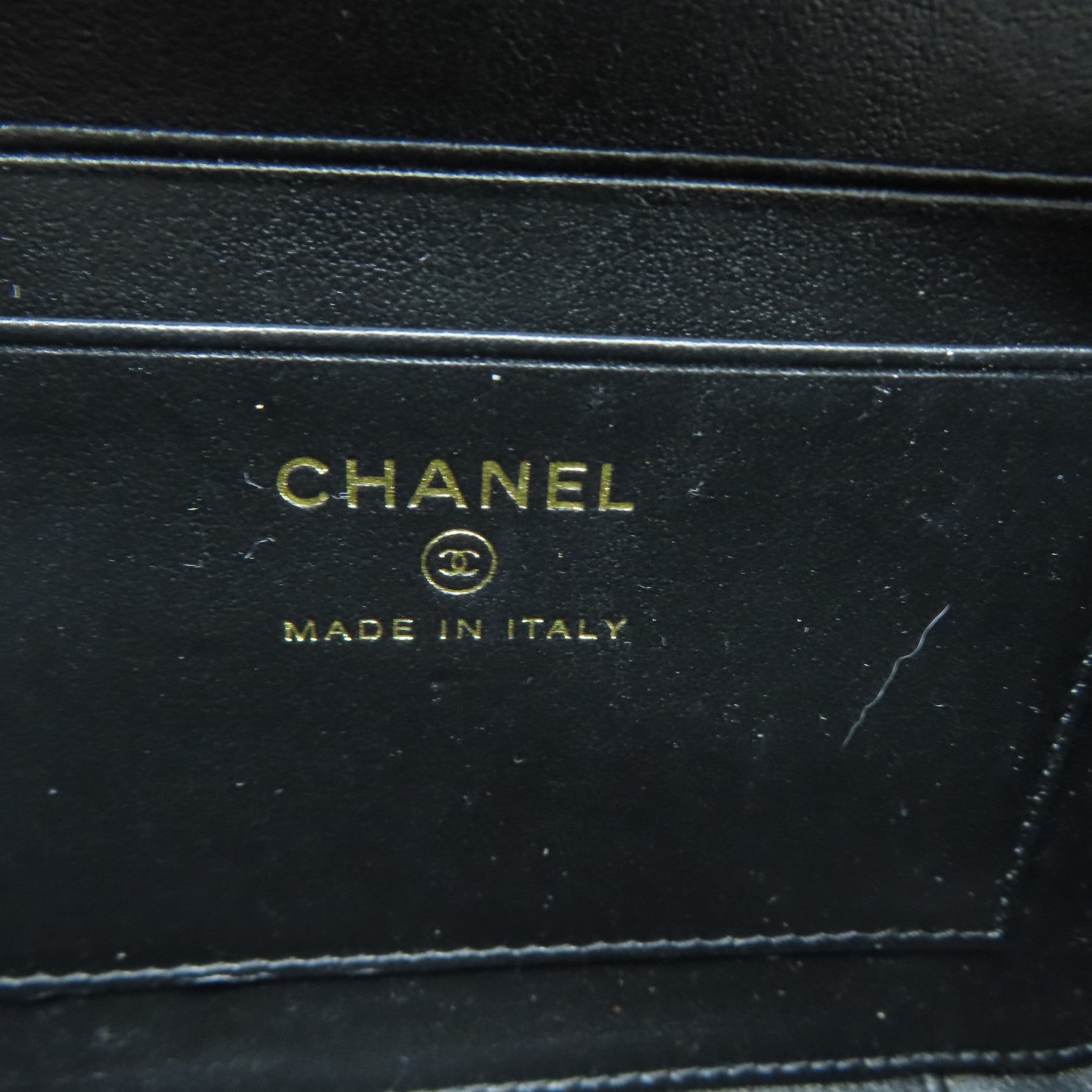 CHANEL 菱格Caviar皮革Chain Shoulder金扣鏈帶肩背袋杏色