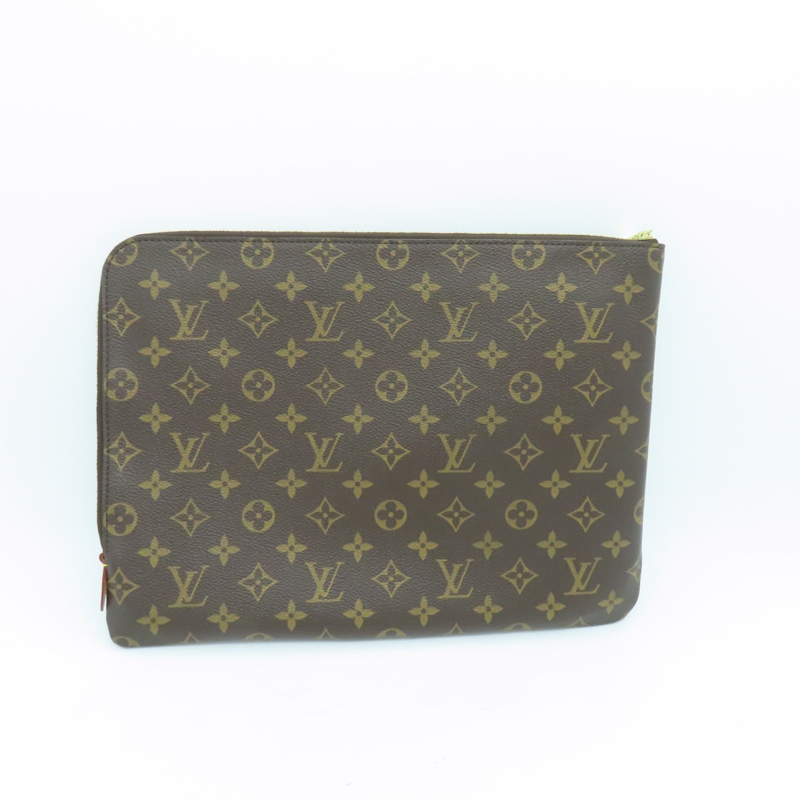 LOUIS VUITTON Monogram Etui Voyage MM金扣手拿包啡色