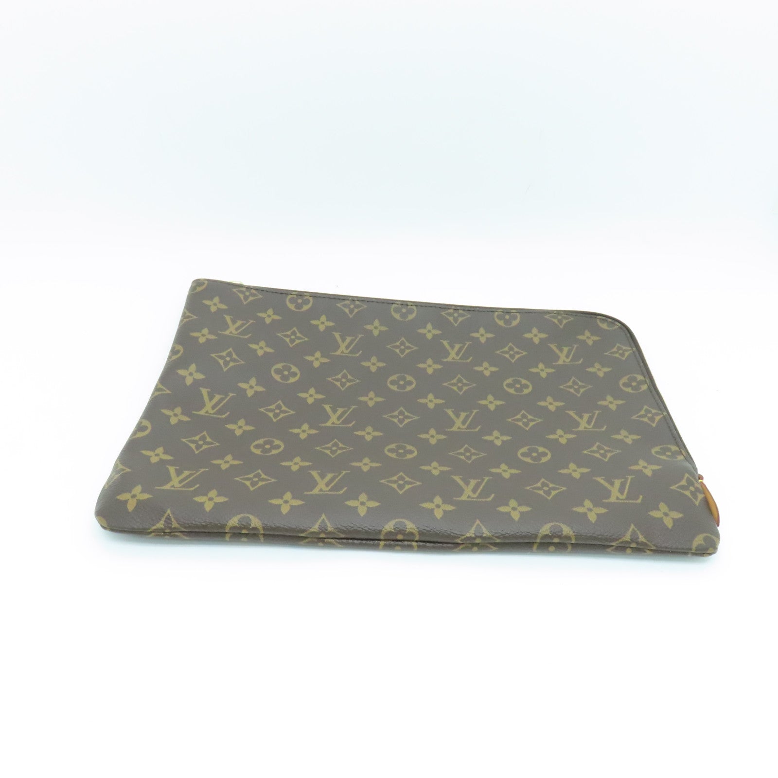 LOUIS VUITTON Monogram Etui Voyage MM金扣手拿包啡色