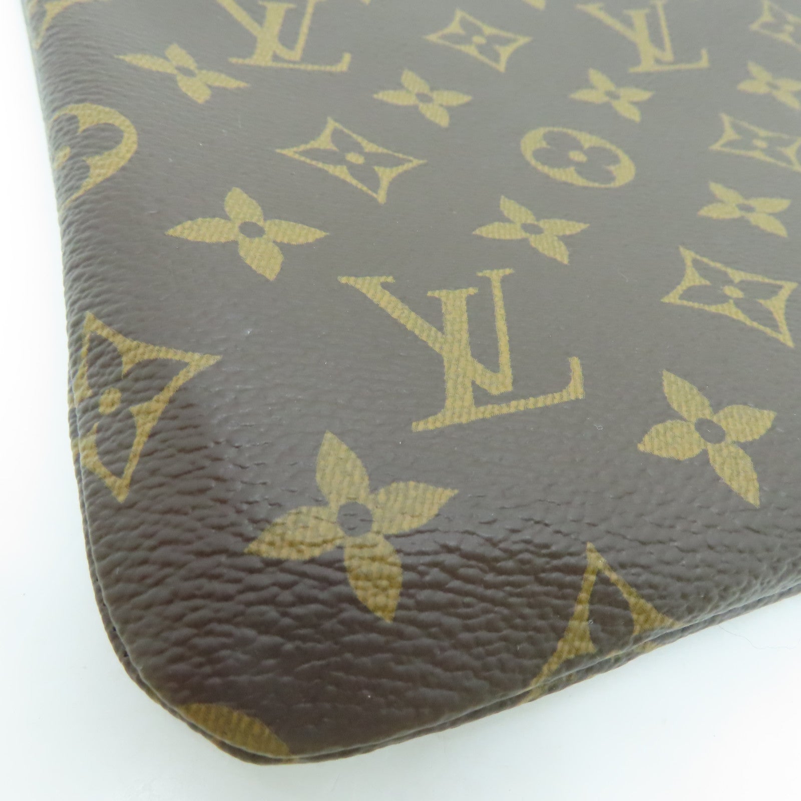 LOUIS VUITTON Monogram Etui Voyage MM金扣手拿包啡色