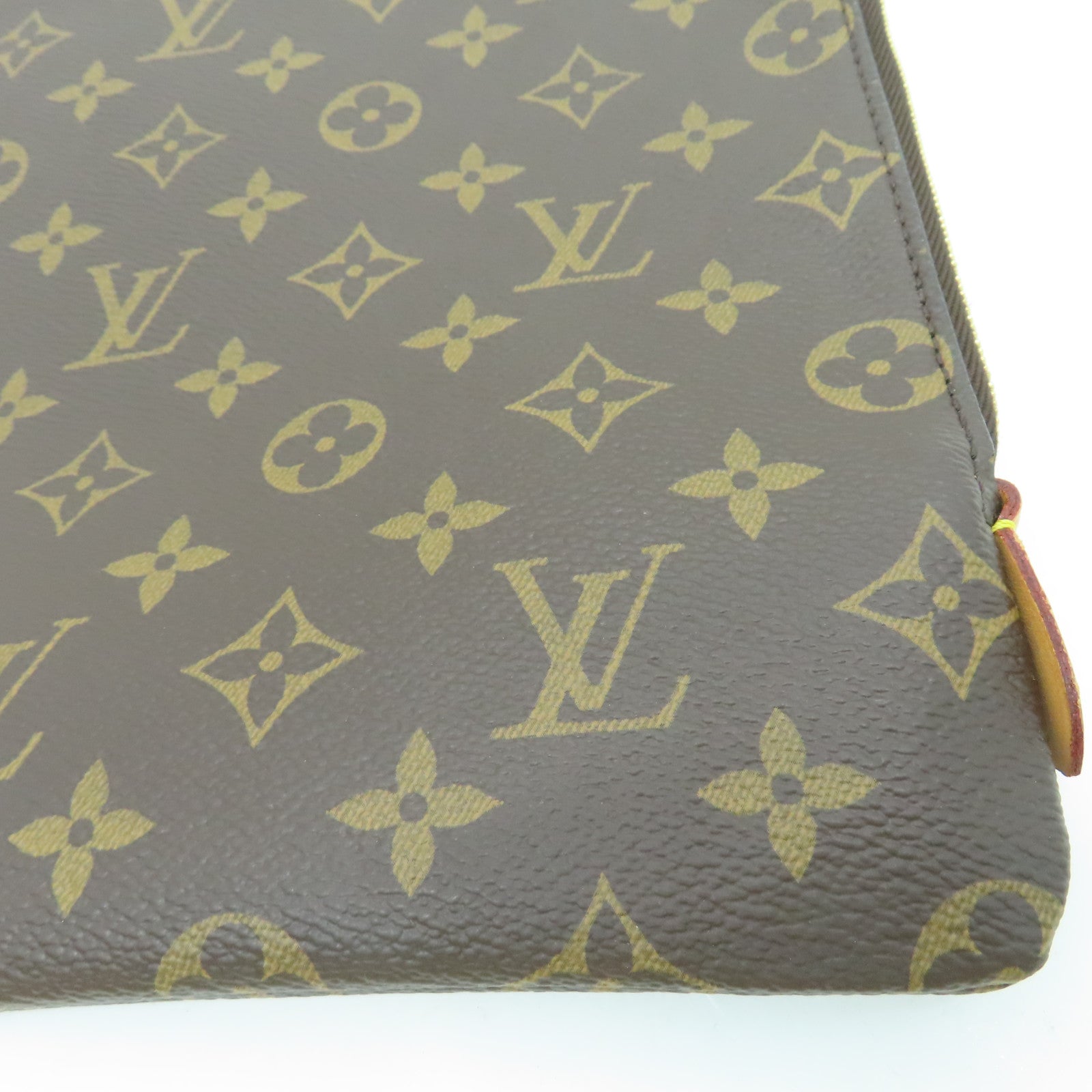 LOUIS VUITTON Monogram Etui Voyage MM金扣手拿包啡色