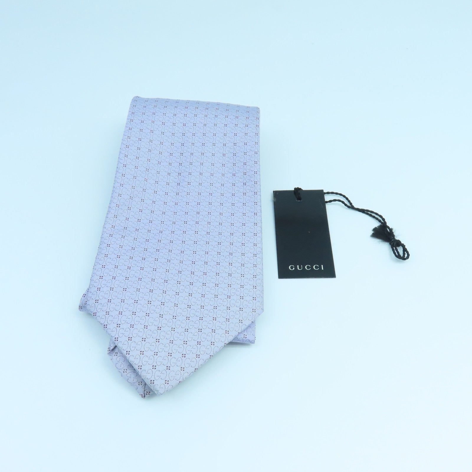GUCCI 【激減優惠】絲質Necktie領帶淺紫色