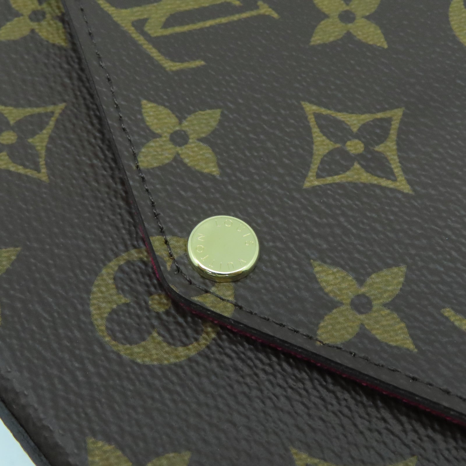 LOUIS VUITTON Monogram Pochette Felicie金扣鏈帶肩背袋啡色