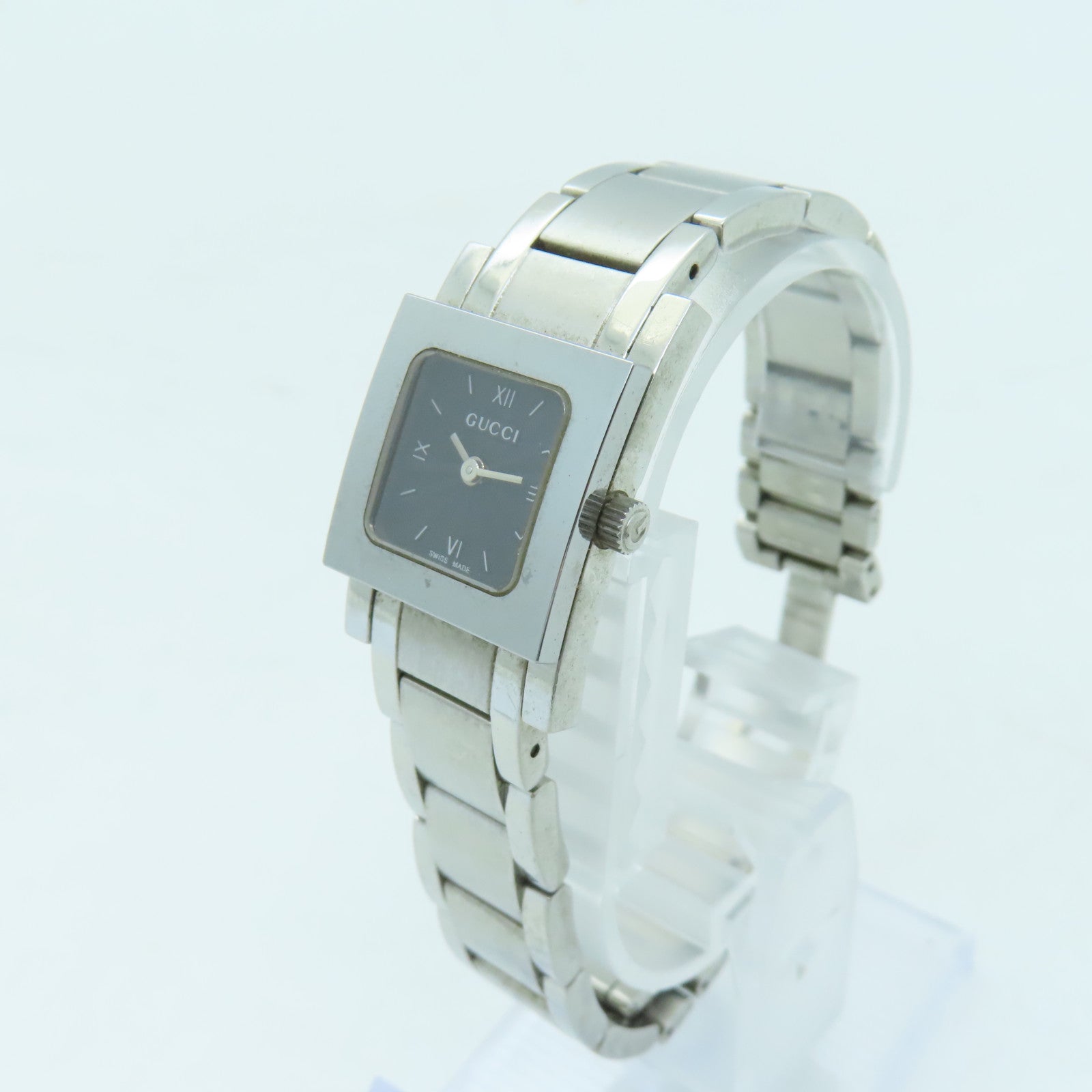 GUCCI Quartz Watch不鏽鋼手錶石英機芯黑色