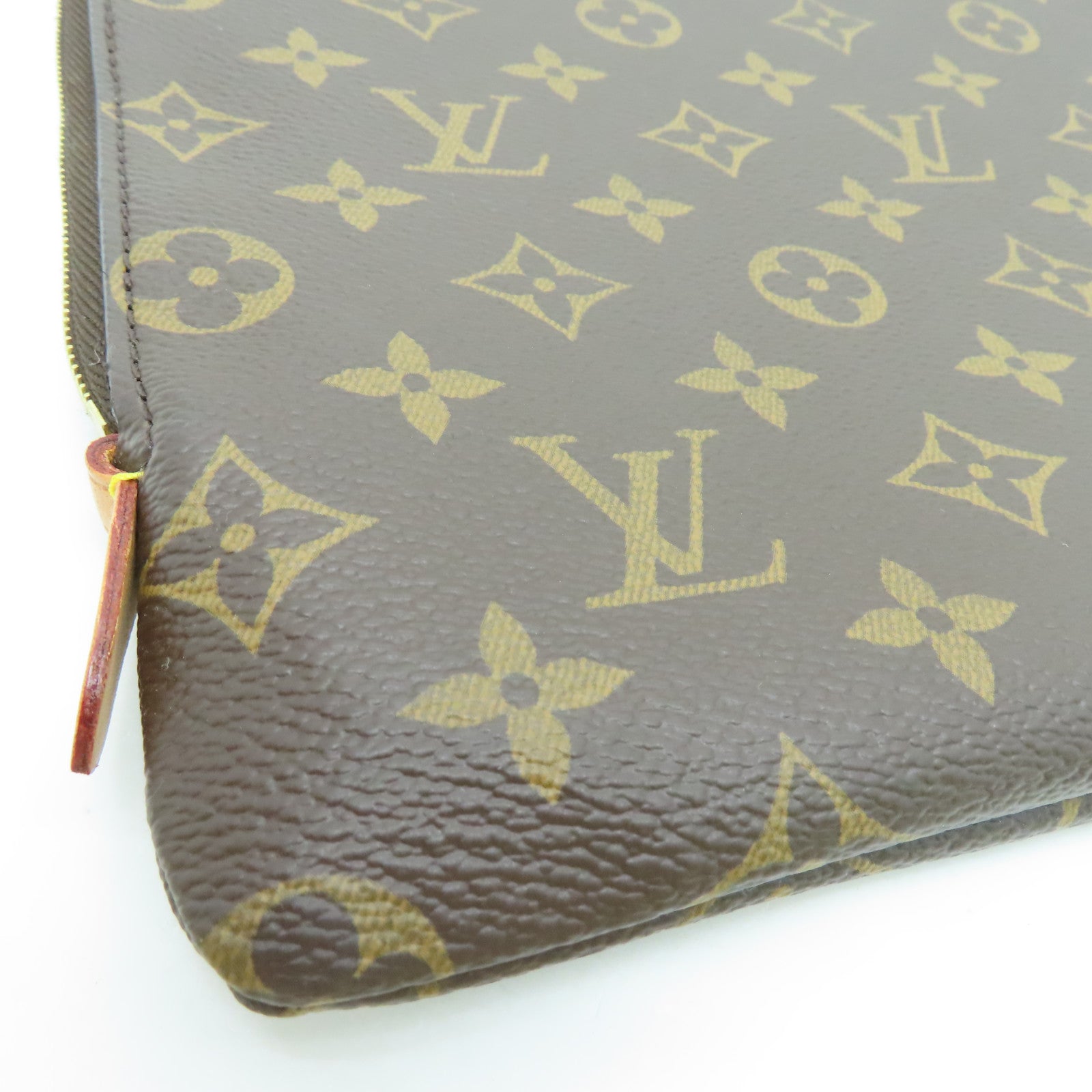 LOUIS VUITTON Monogram Etui Voyage MM金扣手拿包啡色