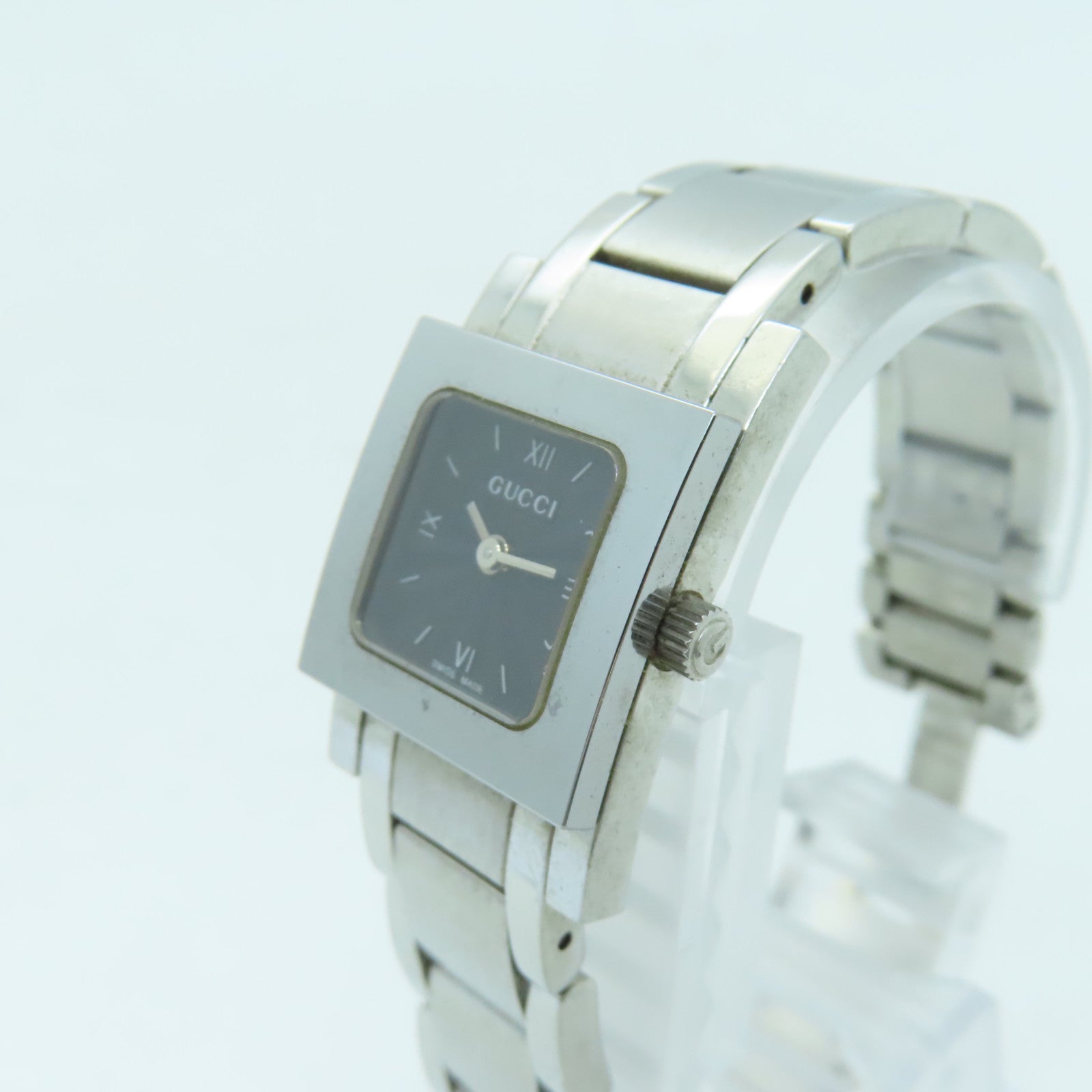 GUCCI Quartz Watch不鏽鋼手錶石英機芯黑色