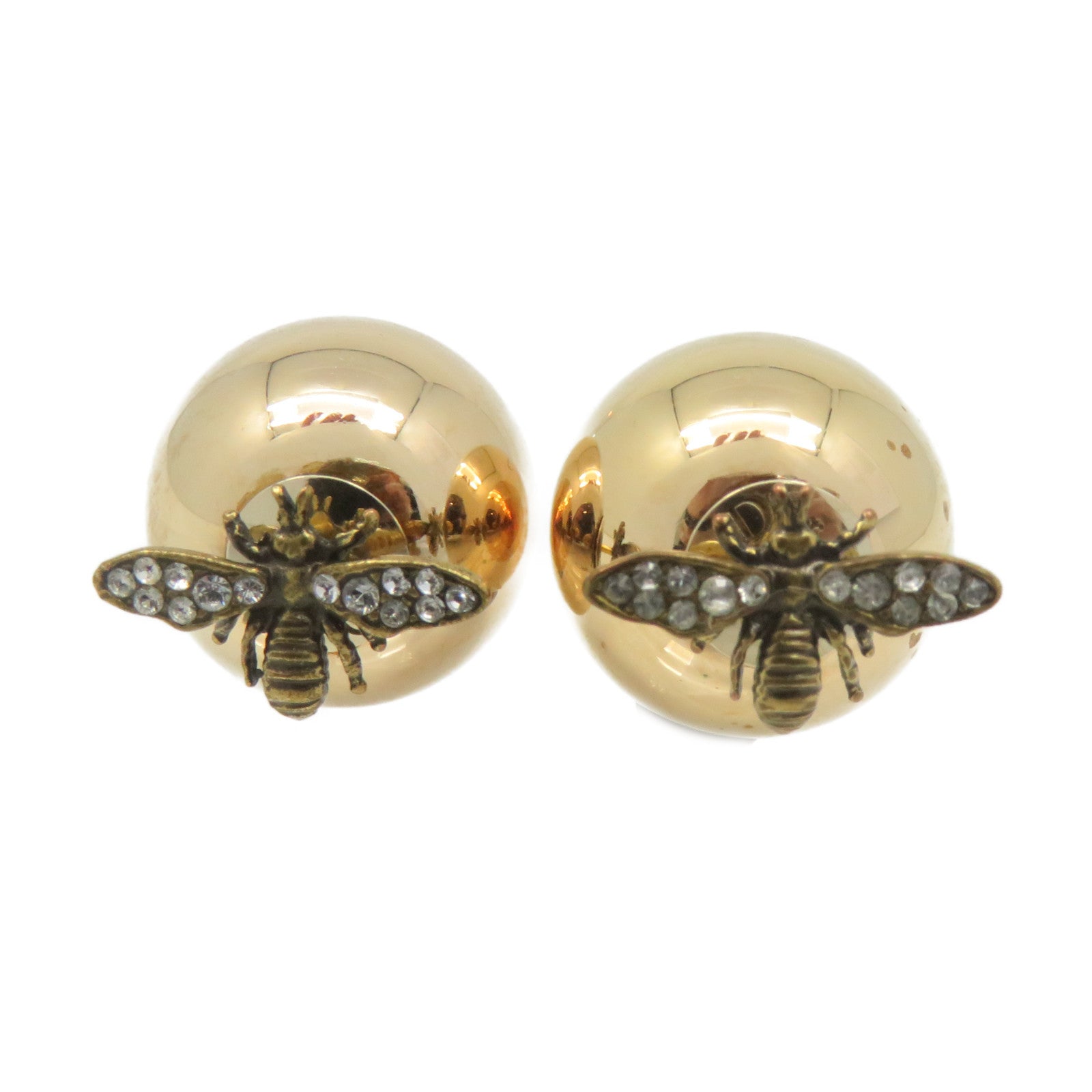Dior Metal Earrings Gold Gold