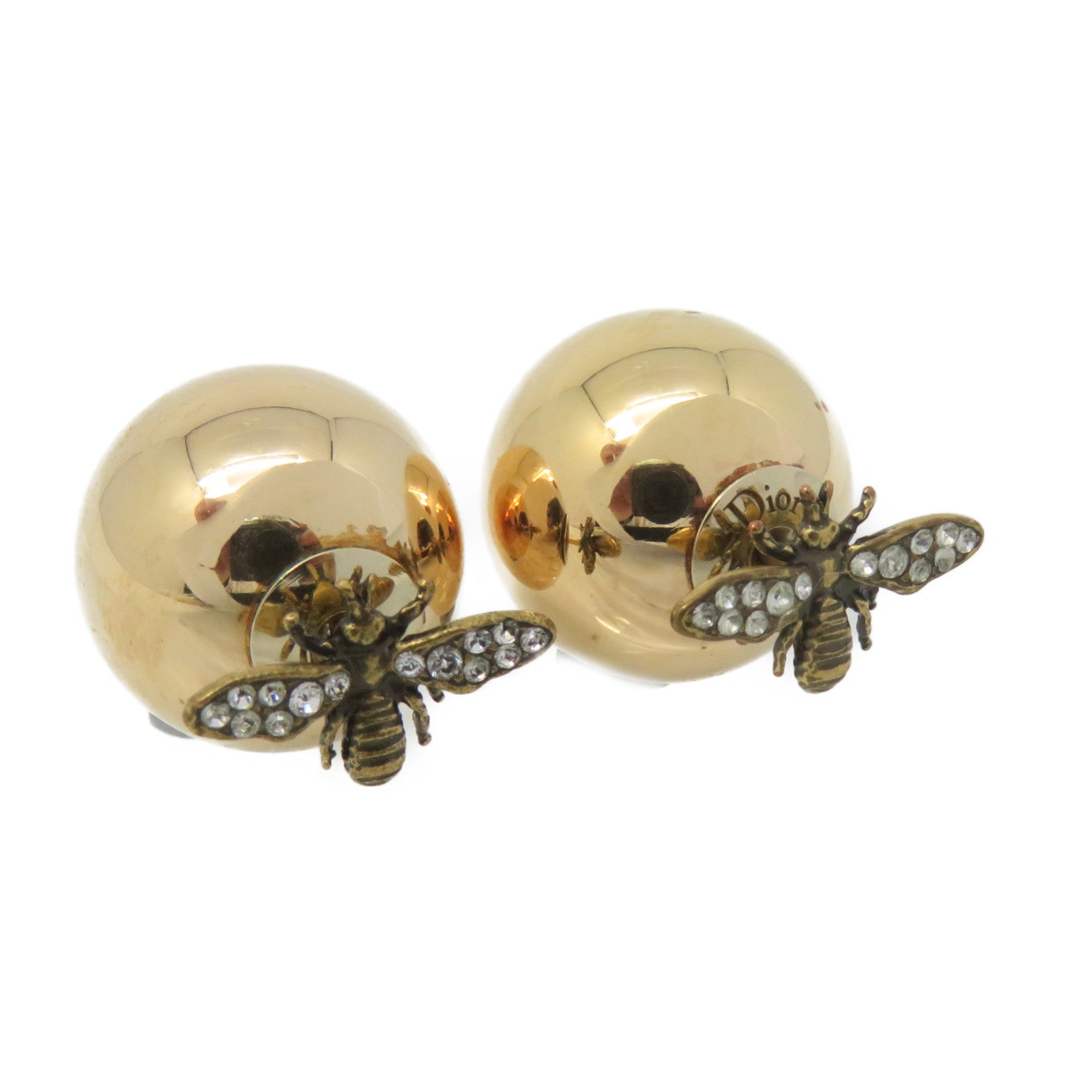 Dior Metal Earrings Gold Gold