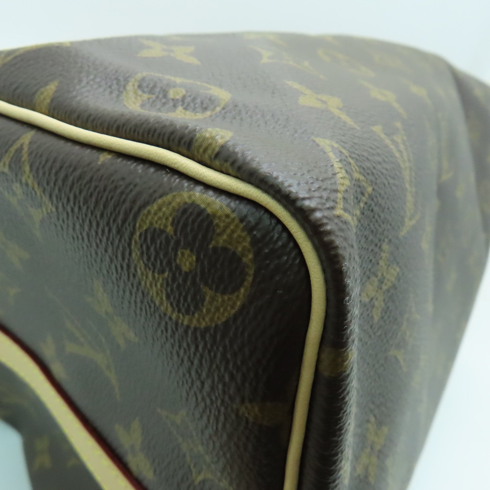LOUIS VUITTON Monogram Speedy Bandouliere 35金扣手挽袋啡色