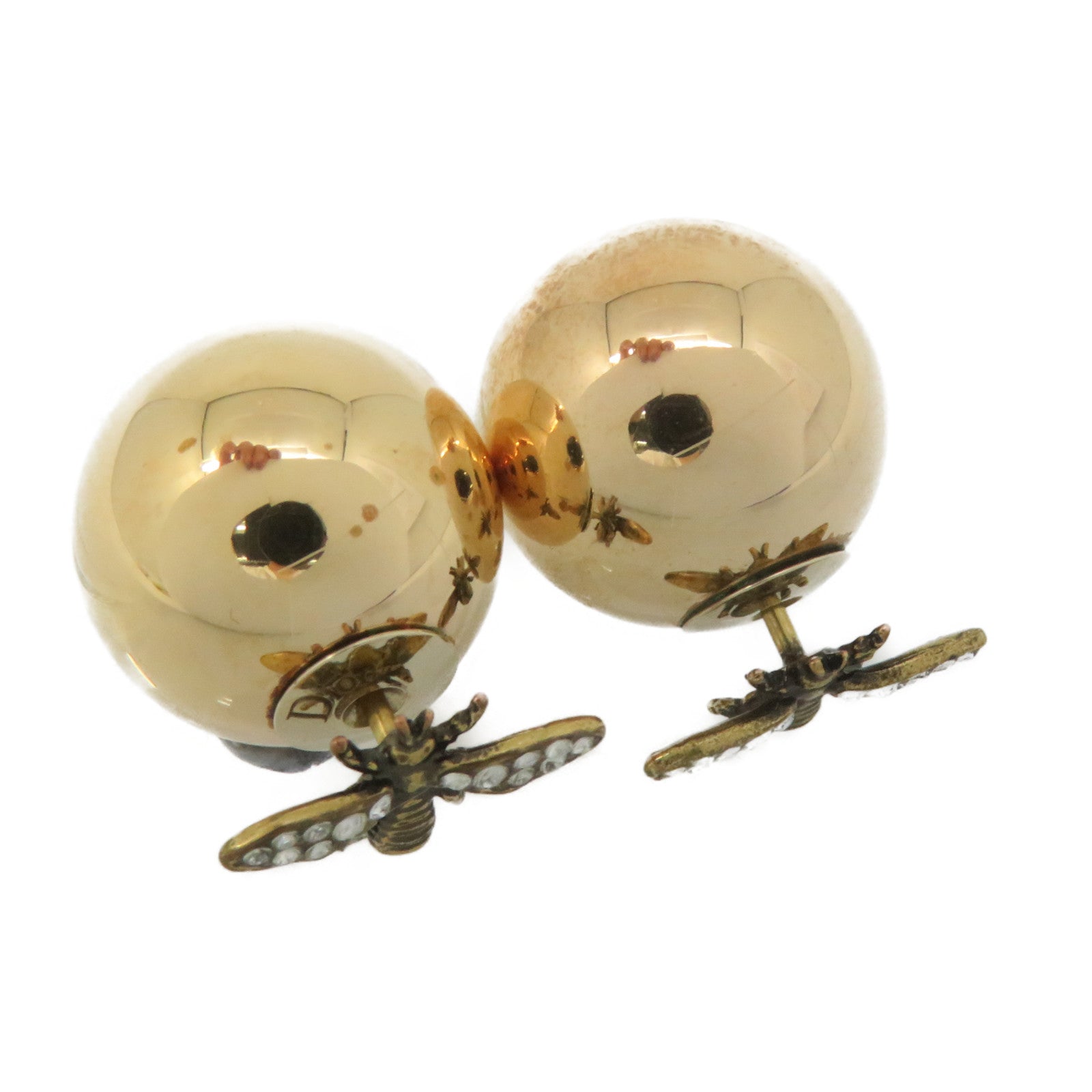 Dior Metal Earrings Gold Gold