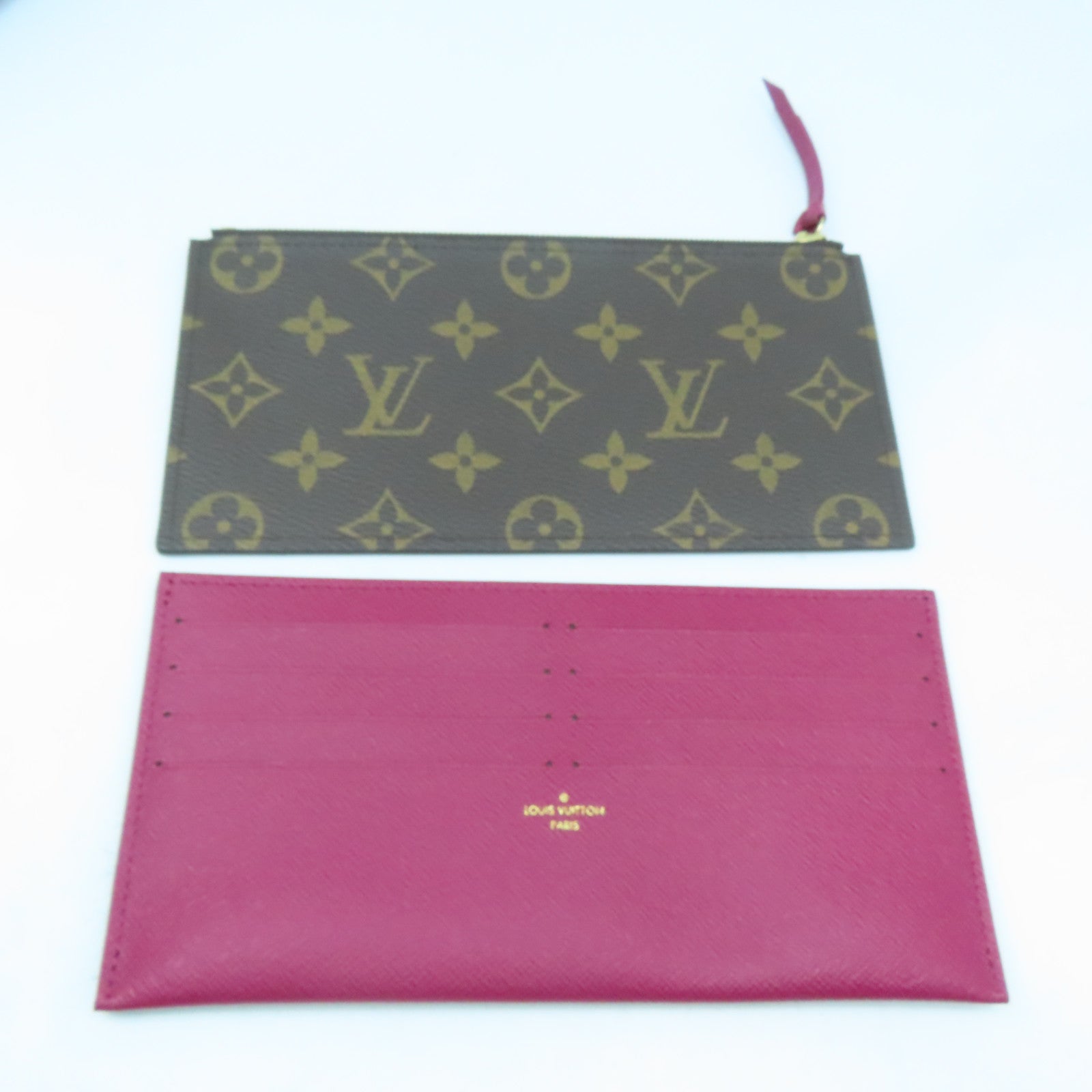 LOUIS VUITTON Monogram Pochette Felicie金扣鏈帶肩背袋啡色