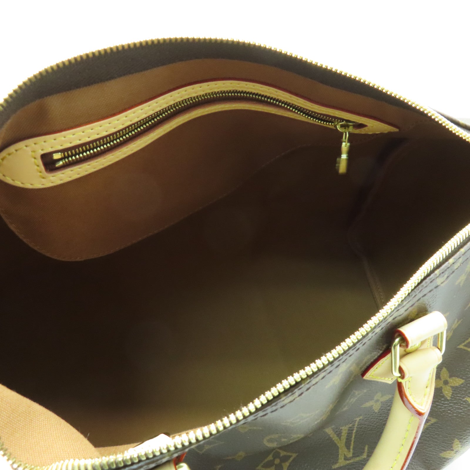 LOUIS VUITTON Monogram Speedy Bandouliere 35金扣手挽袋啡色