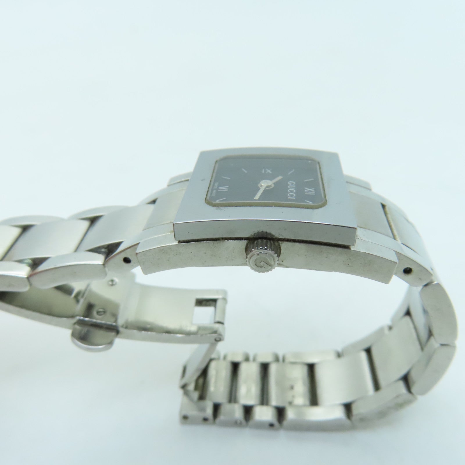 GUCCI Quartz Watch不鏽鋼手錶石英機芯黑色