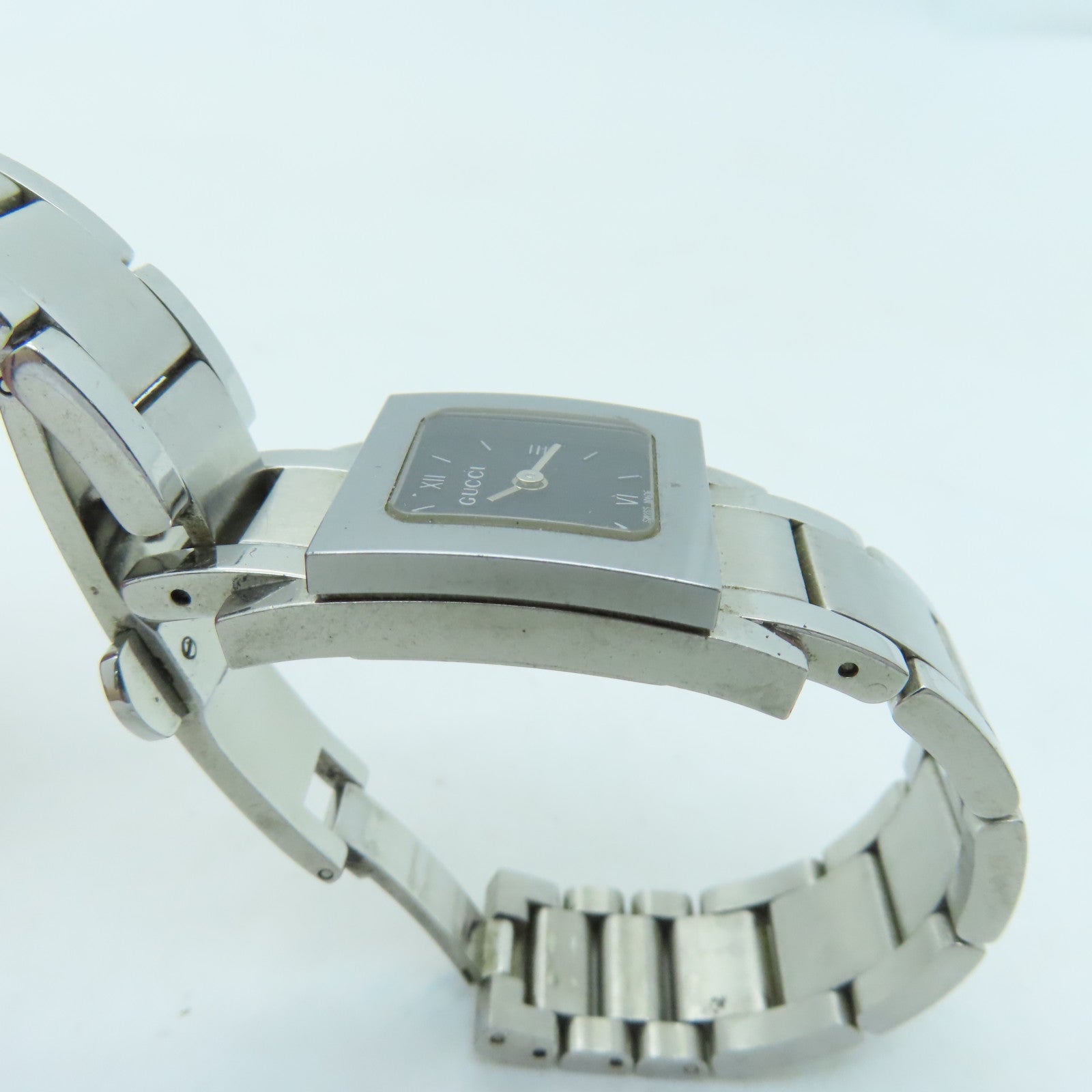 GUCCI Quartz Watch不鏽鋼手錶石英機芯黑色
