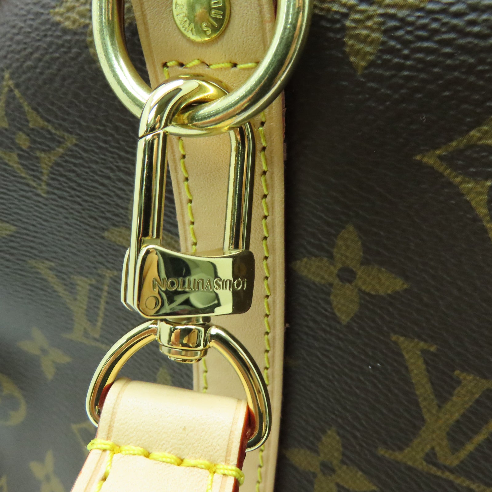 LOUIS VUITTON Monogram Speedy Bandouliere 35金扣手挽袋啡色