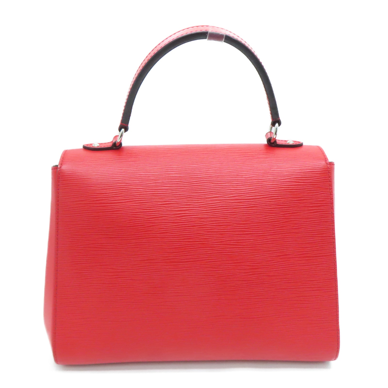 LOUIS VUITTON Epi Cluny MM silver buckle shoulder shoulder bag red
