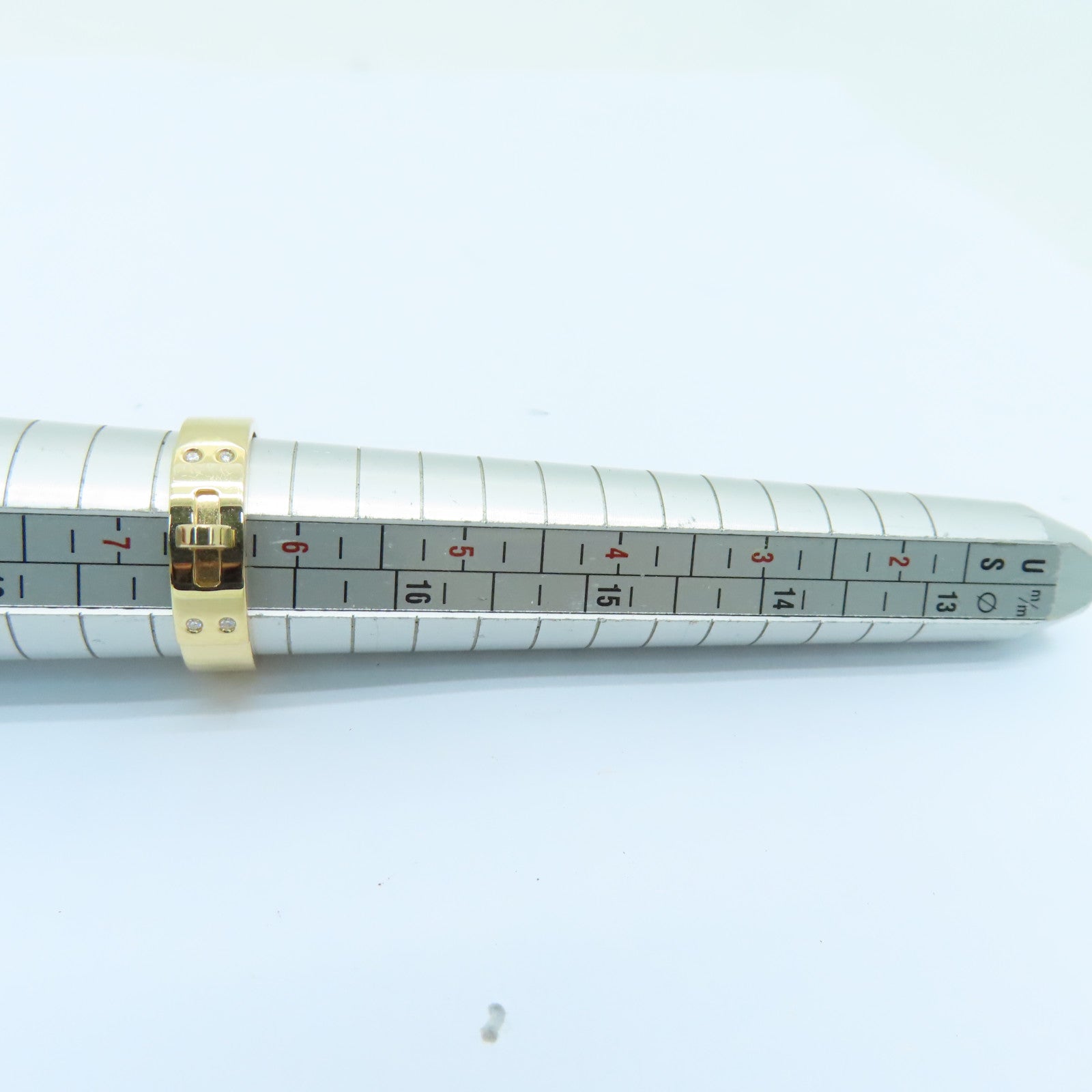 HERMES 【激減優惠】18K玫瑰金Kelly Ring Diamond 0.02ct鑽石戒指US#6.5